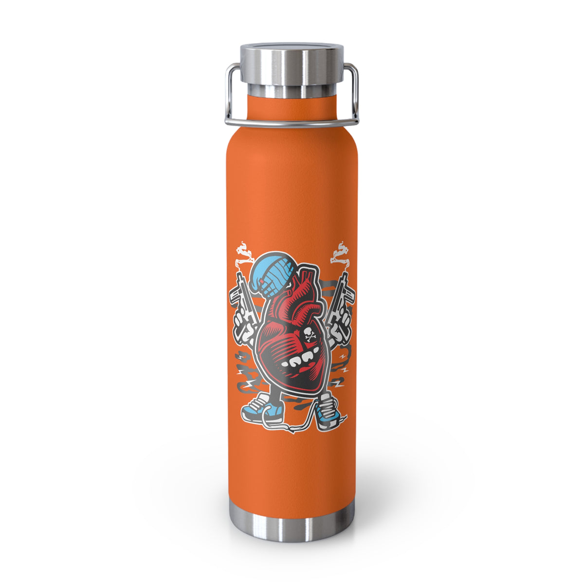 22oz Copper Insulated Water Bottle with Cartoon Design - CV91
