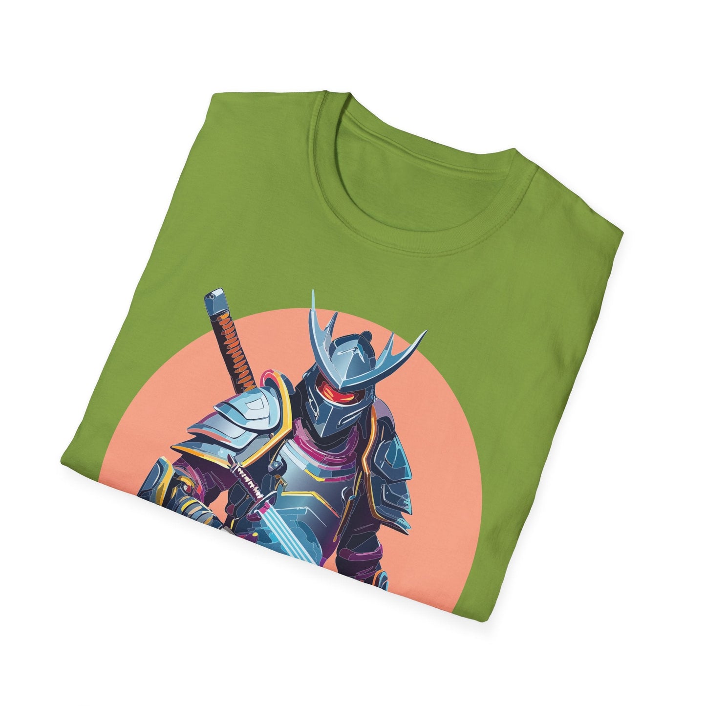 Samurai Shirt Unisex Tee Gildan Softstyle 64000 One Hundred Percent Ring Spun Cotton Comfort