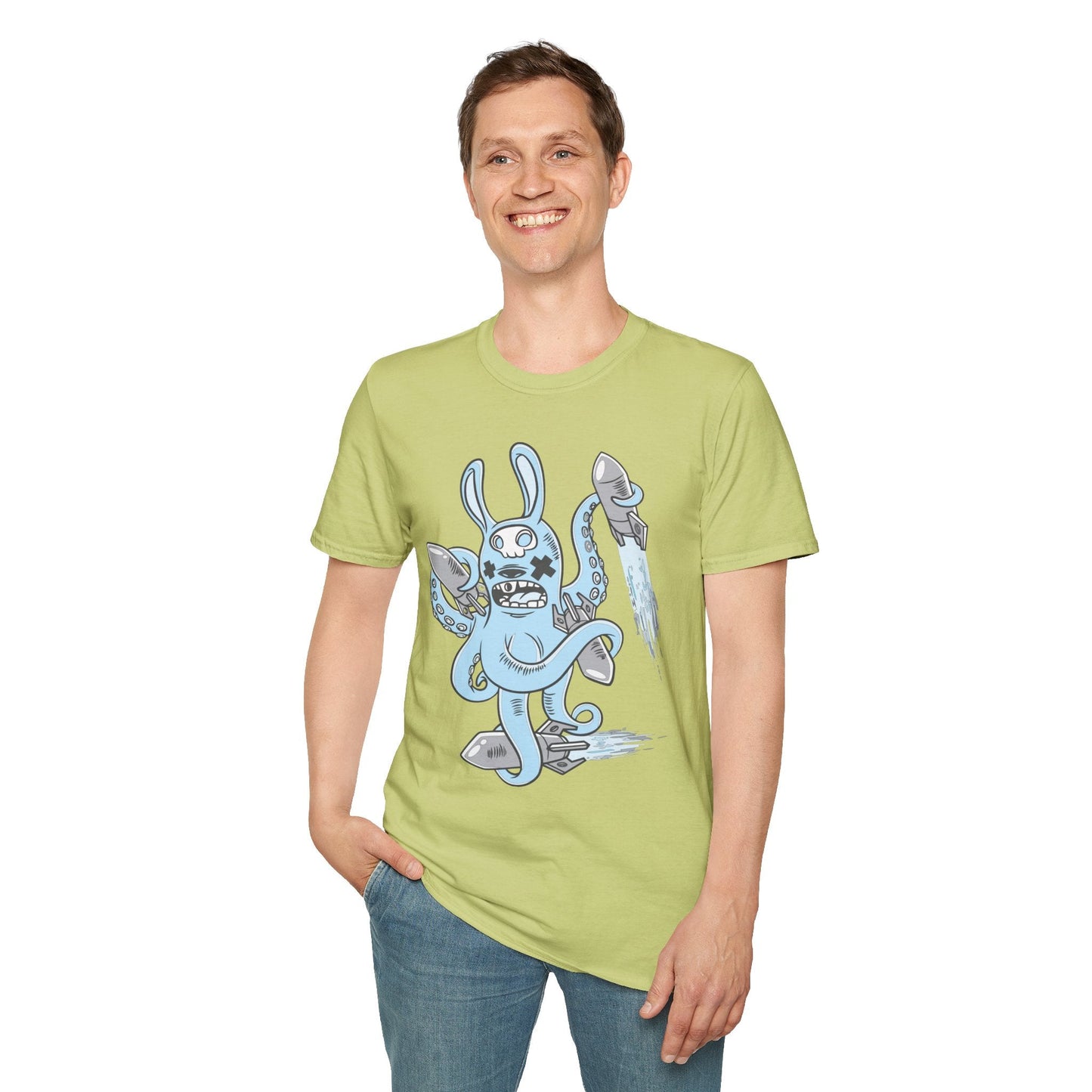 Cartoon T Shirt Unisex Animation Tee Funny Art Design Gildan Softstyle 64000 Premium Cotton