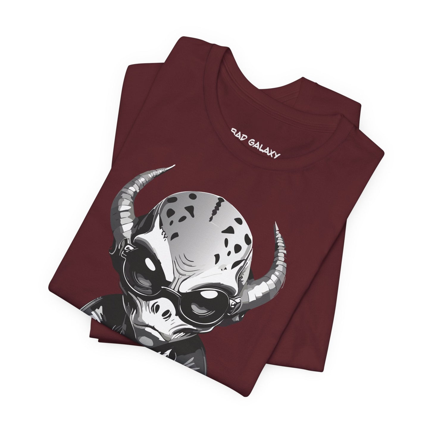 Alien Tee Shirt From Bad Galaxy 100 Percent Cotton Eco Friendly Ink Printed In USA