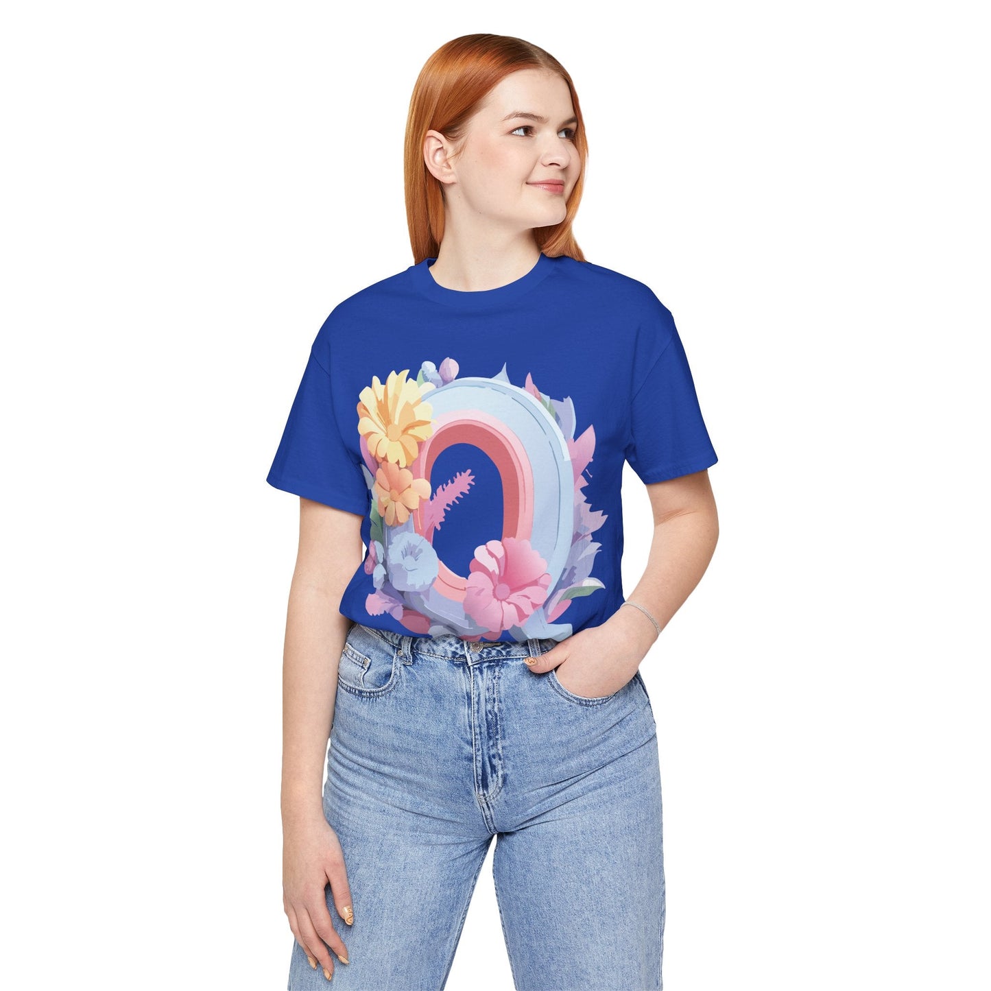 Letter Q Shirt Unisex Graphic Tee With Vintage Inspired Artwork By Adelpha Premium Short Sleeve