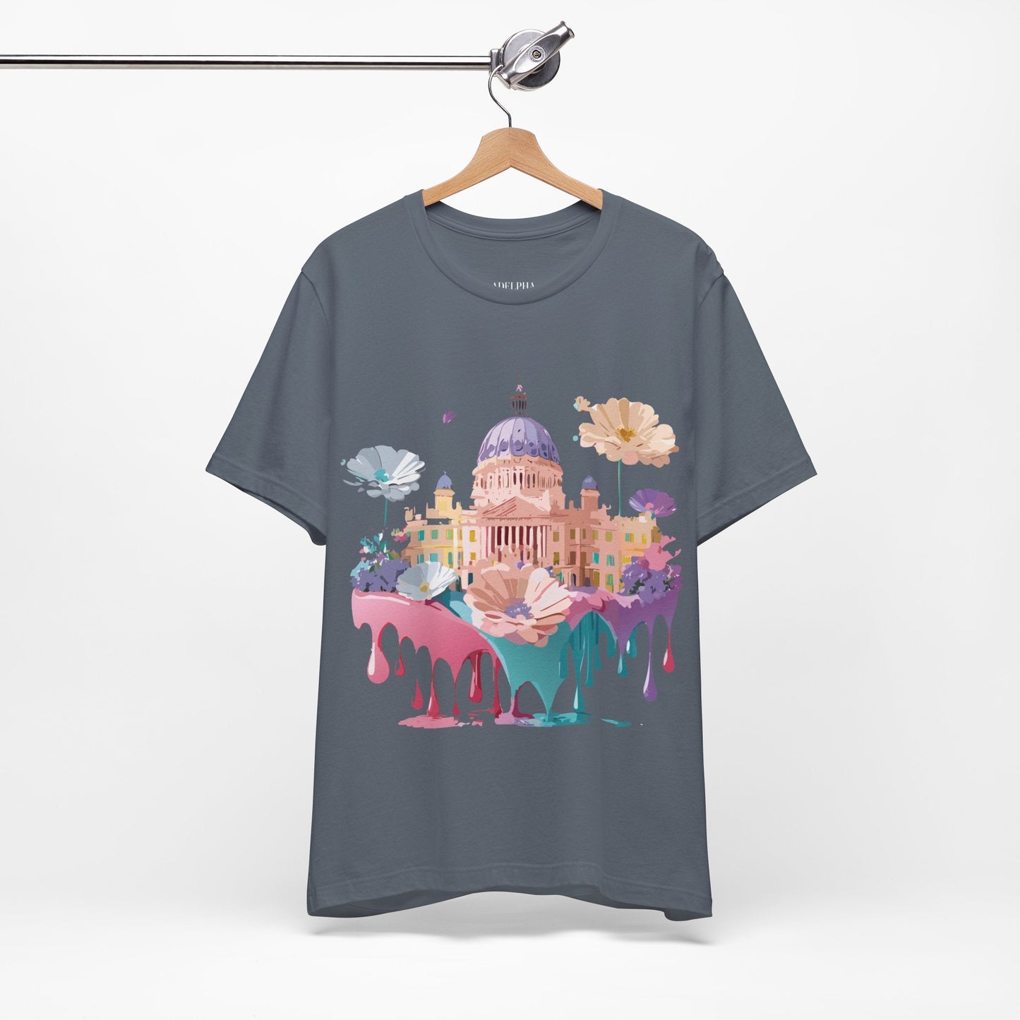 Madrid Tourist Shirt Graphic Tee Unisex Vintage Inspired Art Design Adelpha Brand