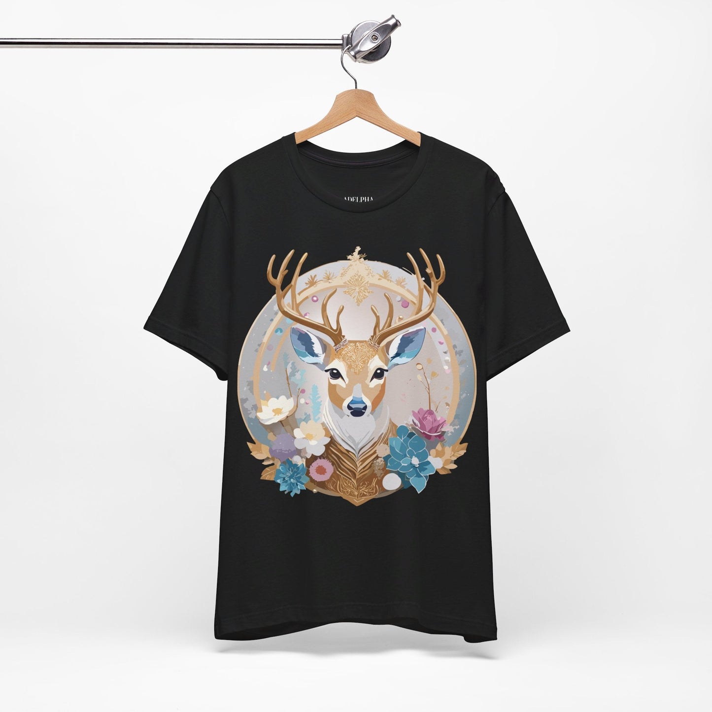 Medallion Graphic Unisex 100 Cotton Vintage Animal Medal Artwork Tee 71