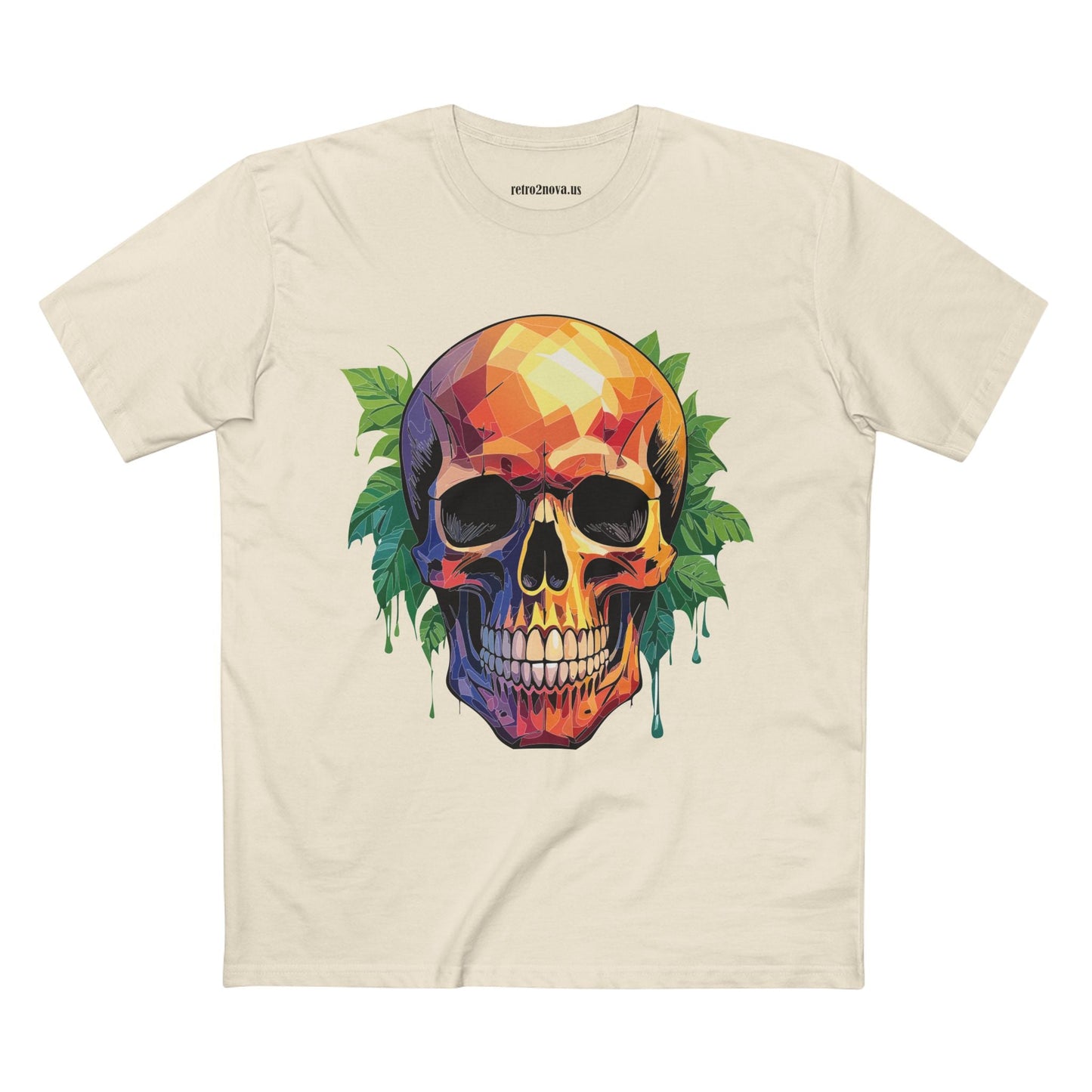 Skull and Skeleton Shirt Unisex Premium Cotton Tee with Original Art Design Retro2Nova Collection