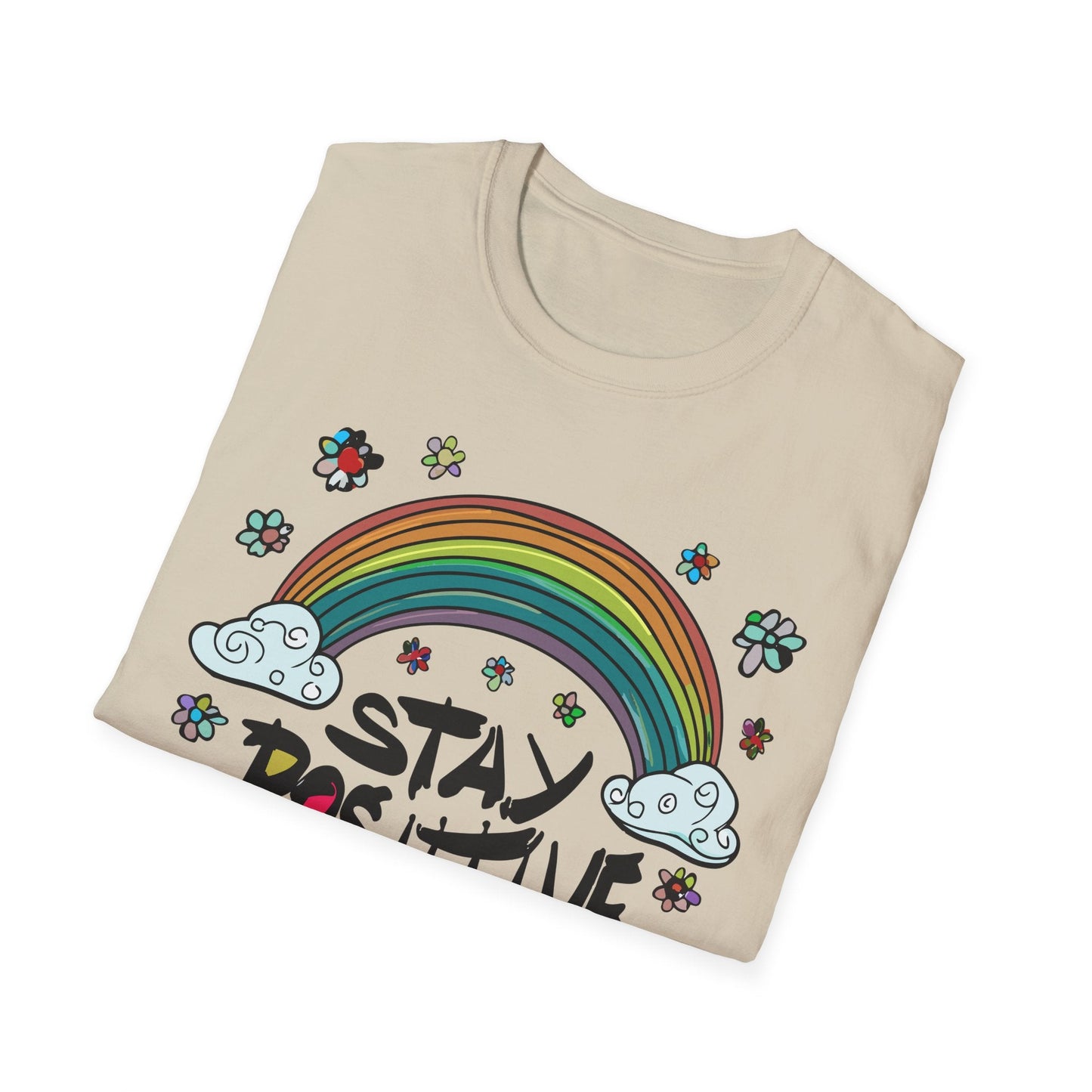 Positive Slogan T Shirt Unisex Softstyle Tee With Positive Words And Good Quotes Gildan 64000