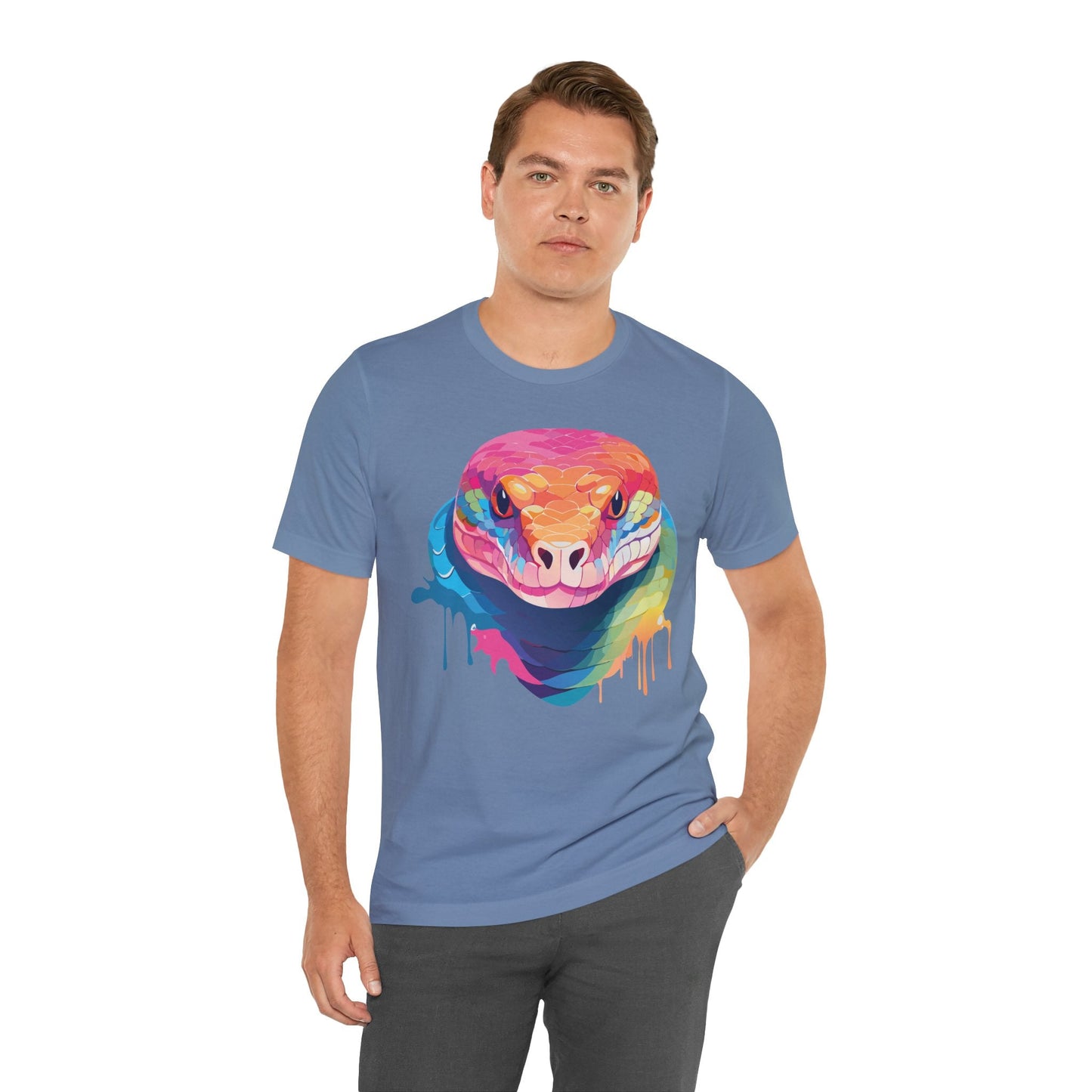 Unisex Animal Shirt With Art Design Wild Animals Graphic Print Casual Short Sleeve Tee