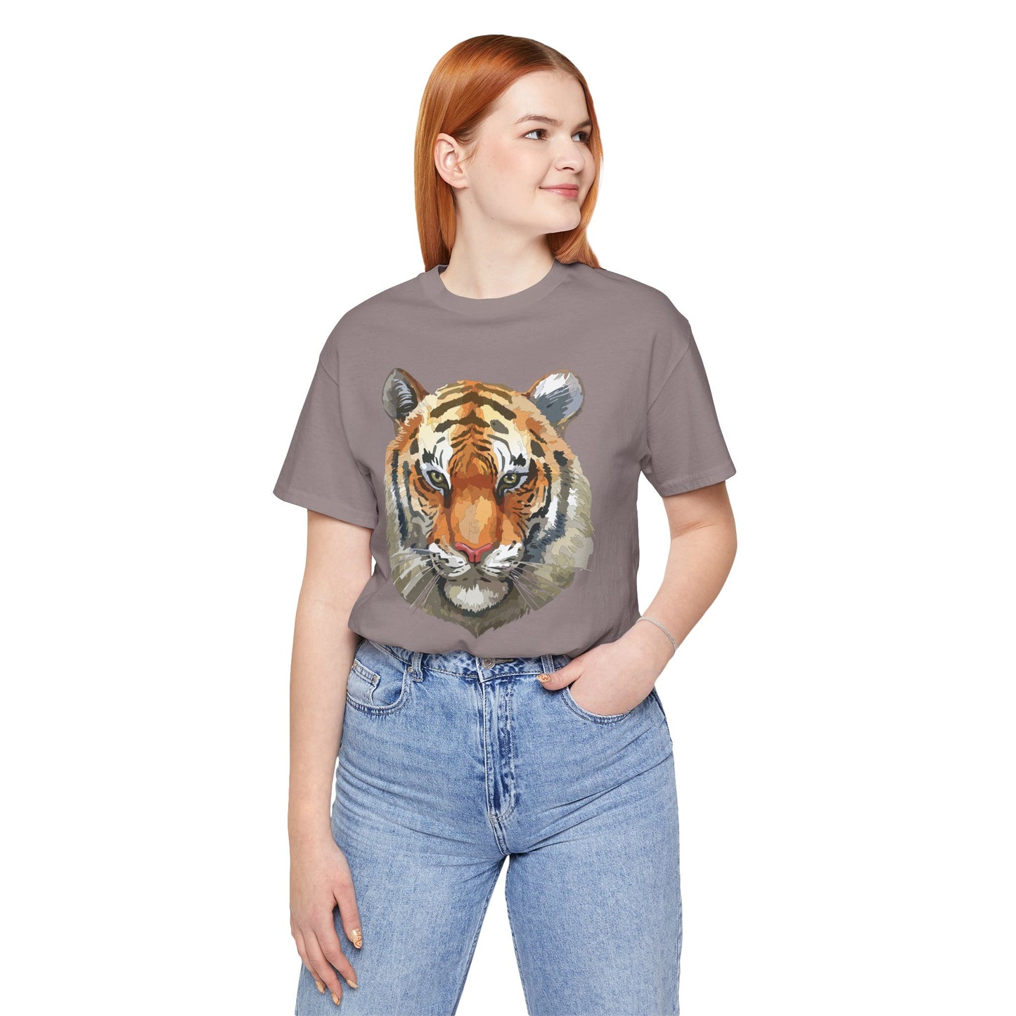 Unisex Tiger Tee, Animal Shirt, Tee Shirt with Tiger, Safari T-Shirt, Animal Tees, Big Cat Shirt, Safari T-Shirt 4