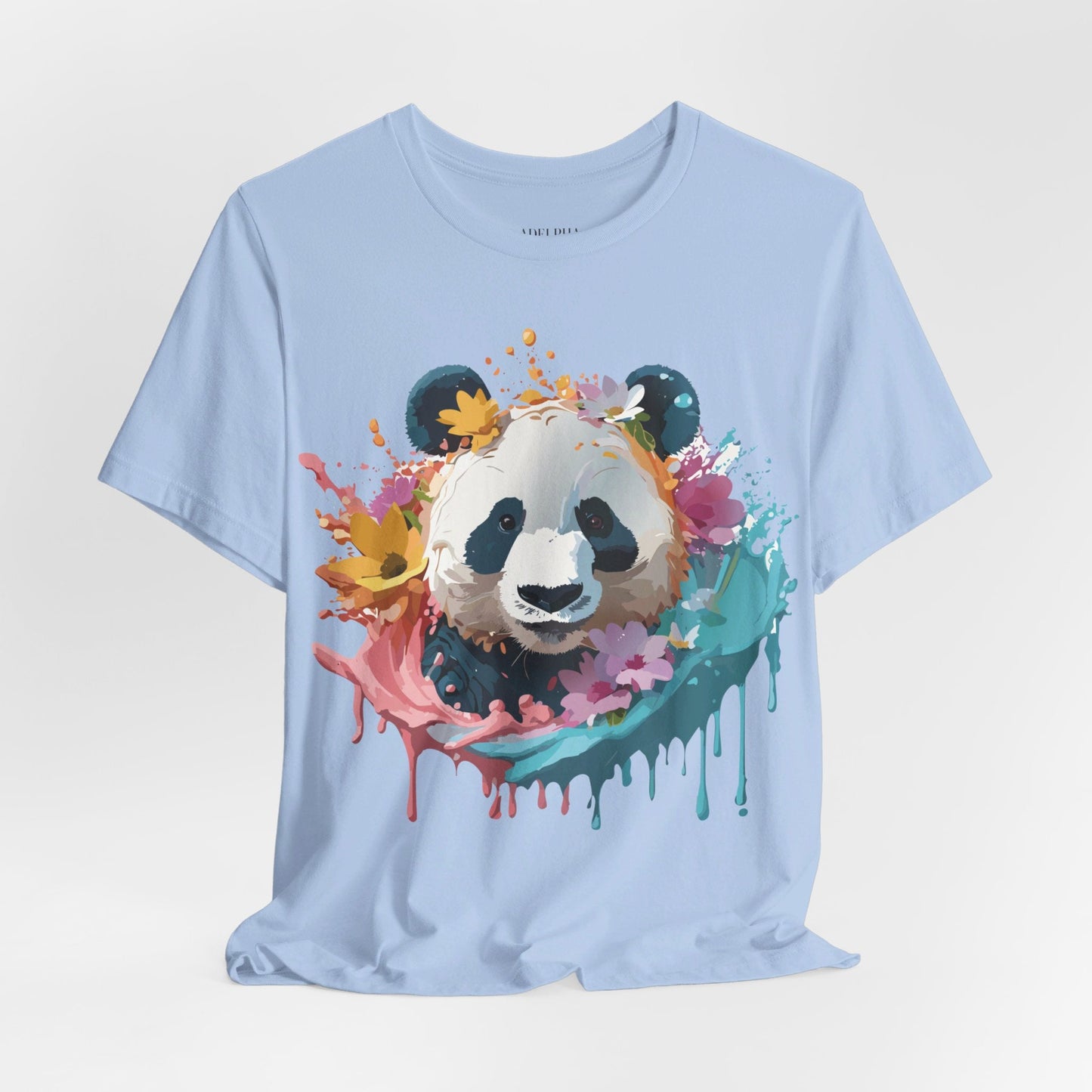 Panda Graphic Tee Unisex Jersey Short Sleeve Art Design Shirt By Adelpha Premium Casual Wear