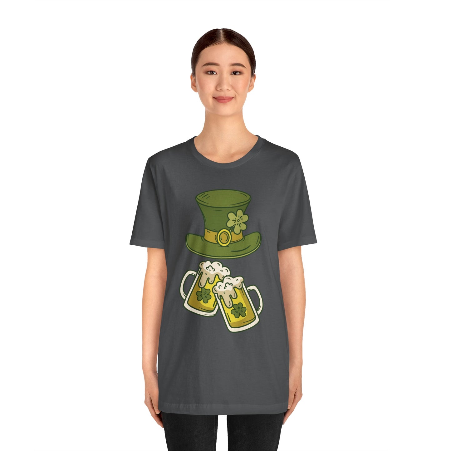 Unisex Cotton Tee Shirt with Lucky Prints