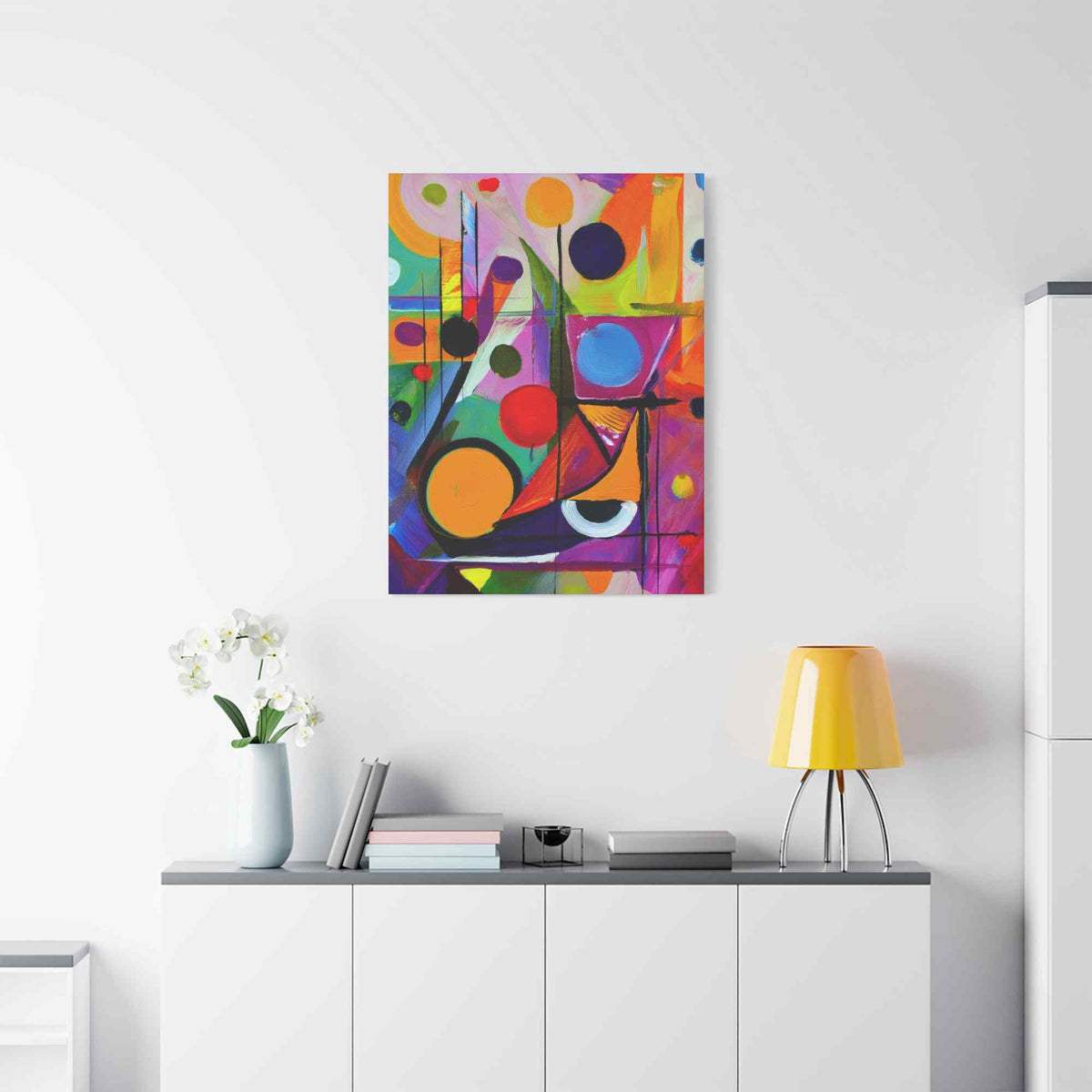 Abstract Painting Print Canvas 20x24,20x30,24x30, 24x32,24x36,30x40, 32x48,36x48,40x60 Pine-Wood Inner Frame ABS-15