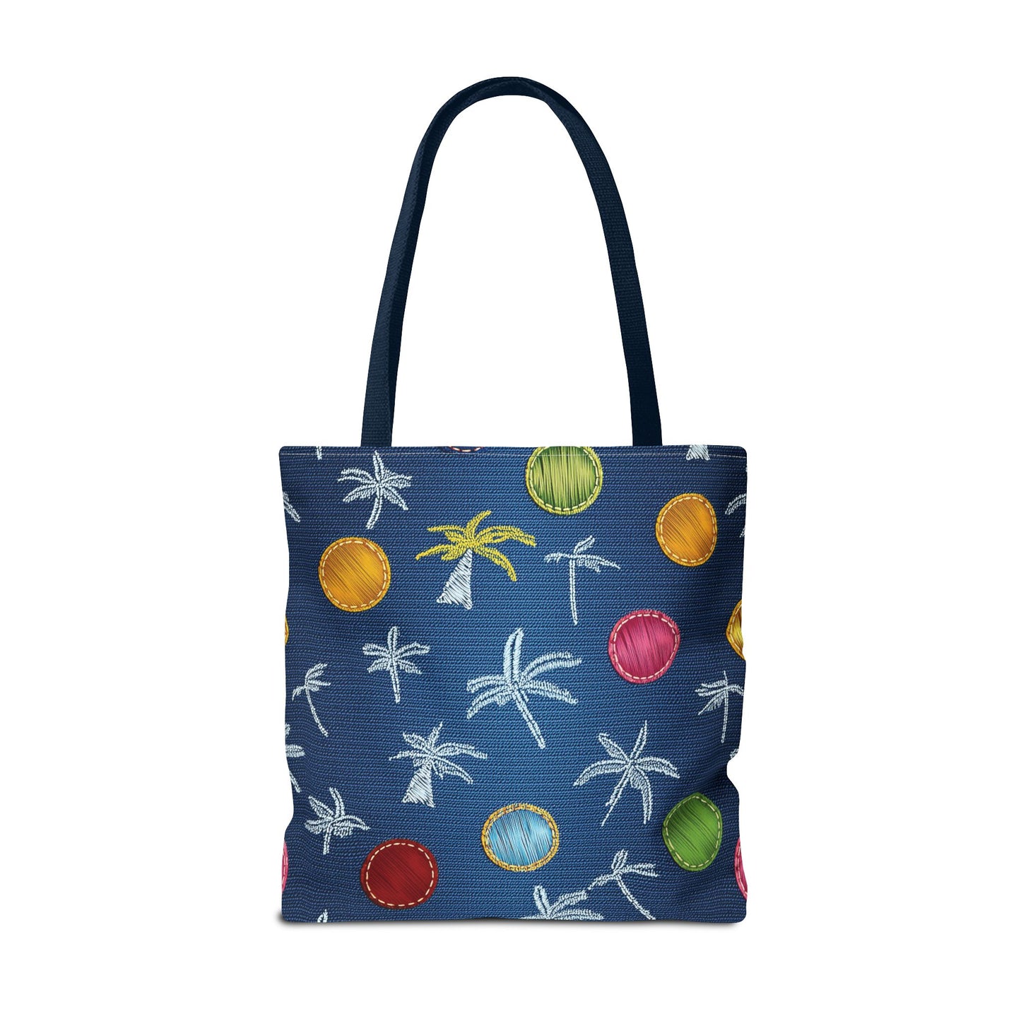 Denim Fabric Imitation Print Unisex Canvas Bag Poly Spun 3 Sizes Tote Bag 182-9