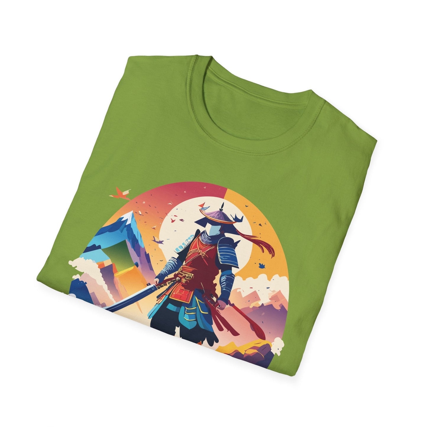 Samurai T Shirt Unisex Softstyle Gildan 64000 100 Percent Ring Spun Cotton Tee For Everyday Wear