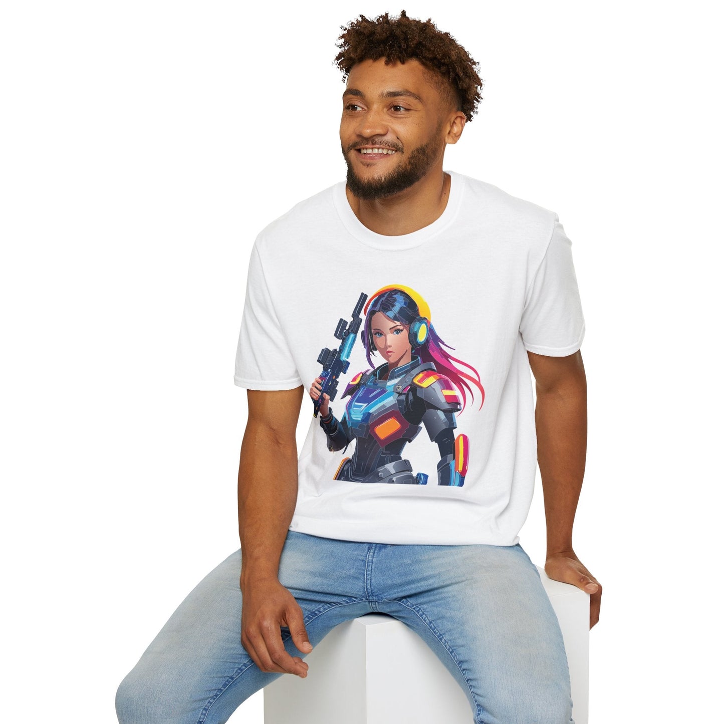 Robocop T Shirt Unisex Softstyle 64000 Graphic Tee With Robocop Art Design Premium