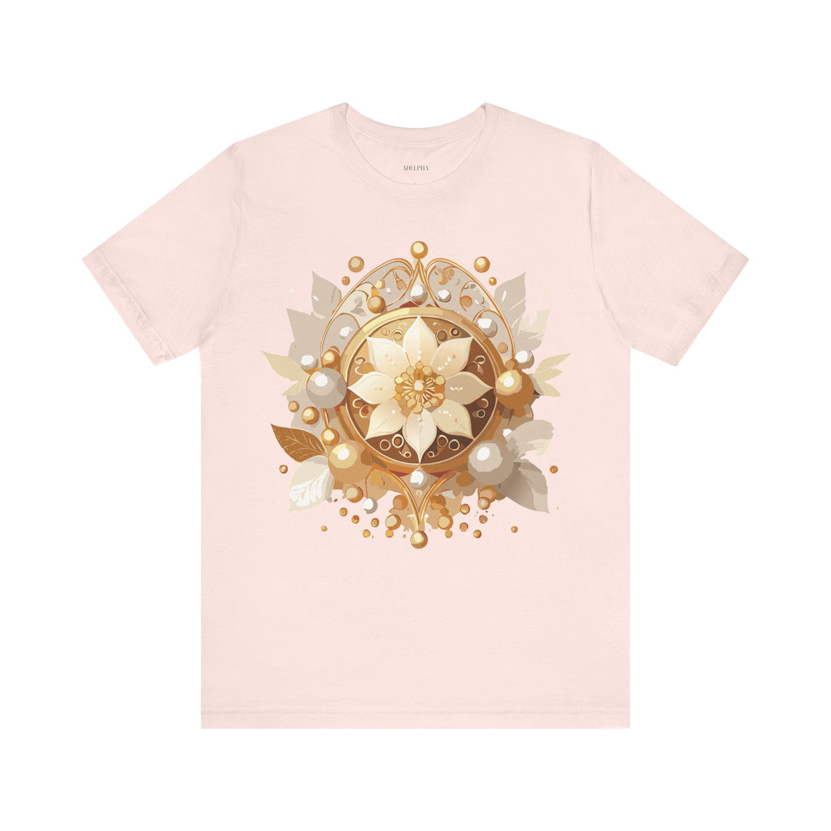 Jewelry Graphic Unisex Cotton Bella+Canvas Tee with Art Design n131