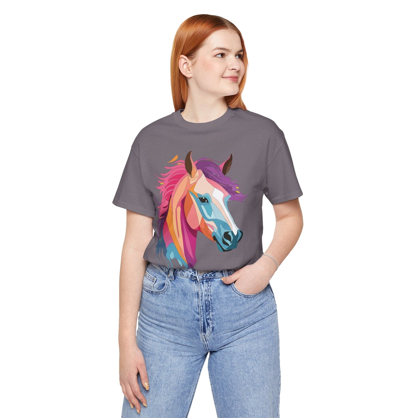 Unisex Animal Shirt Art Design Short Sleeve With Wild Animals Graphic Print Comfort Tee