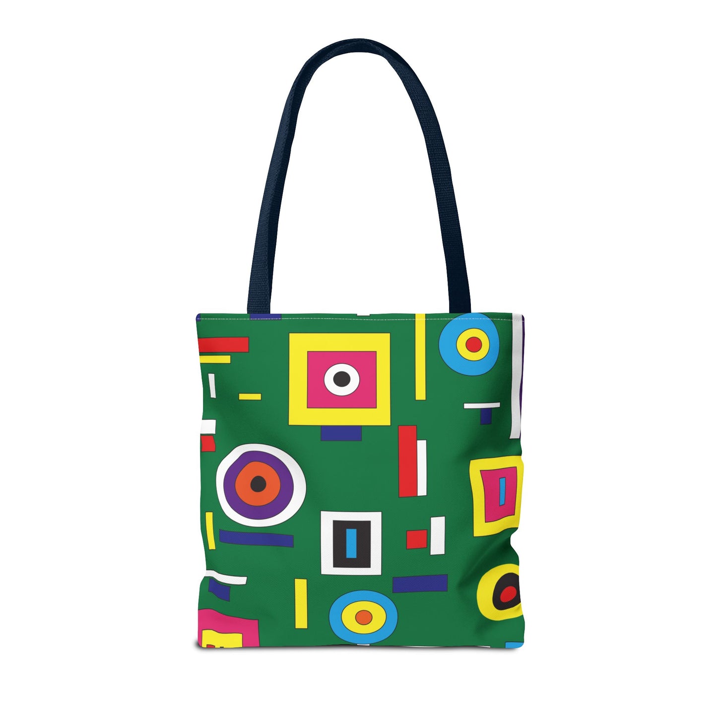 Bolsa de lona con estampados abstractos 