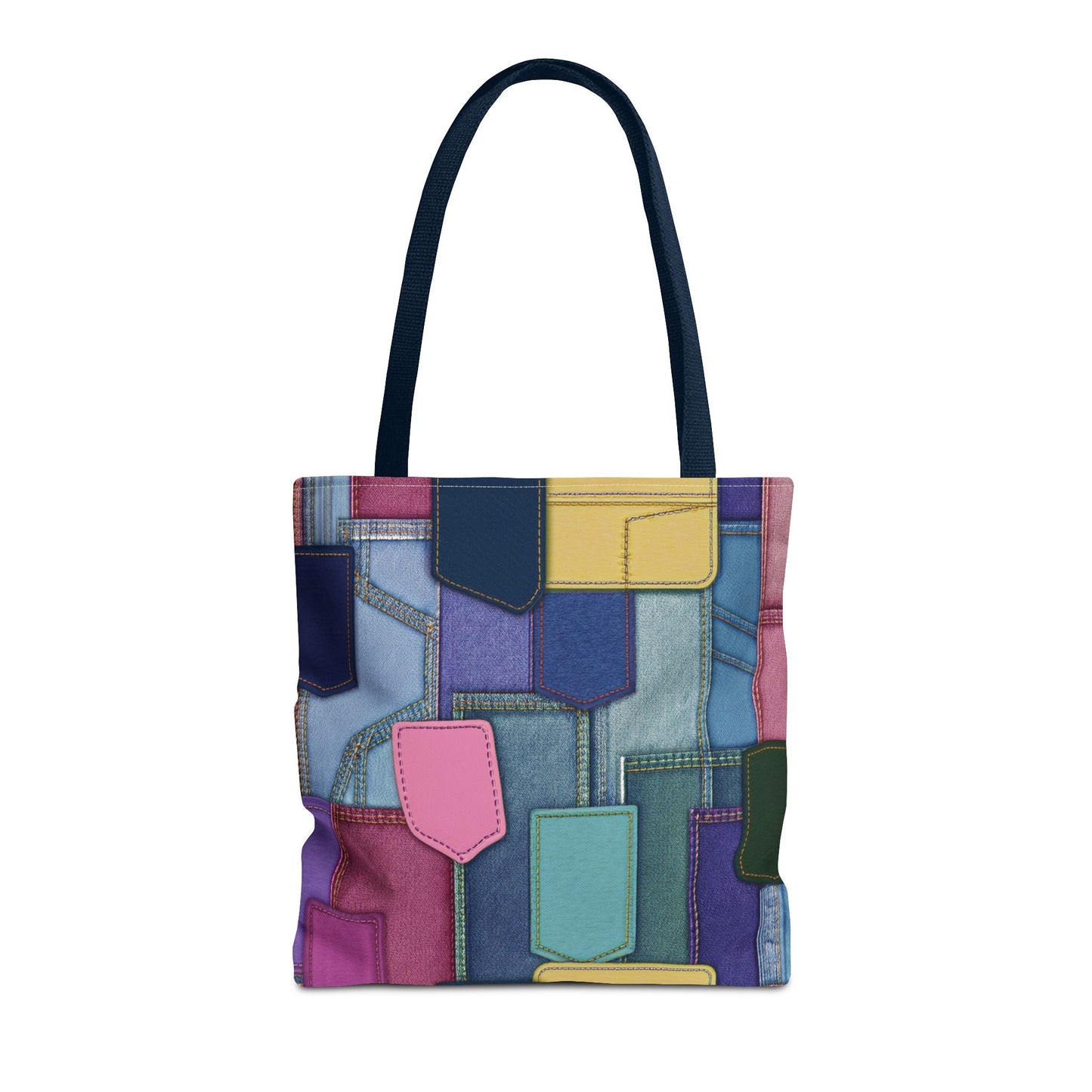 Denim Canvas Bag, Tote Bag Denim Printify