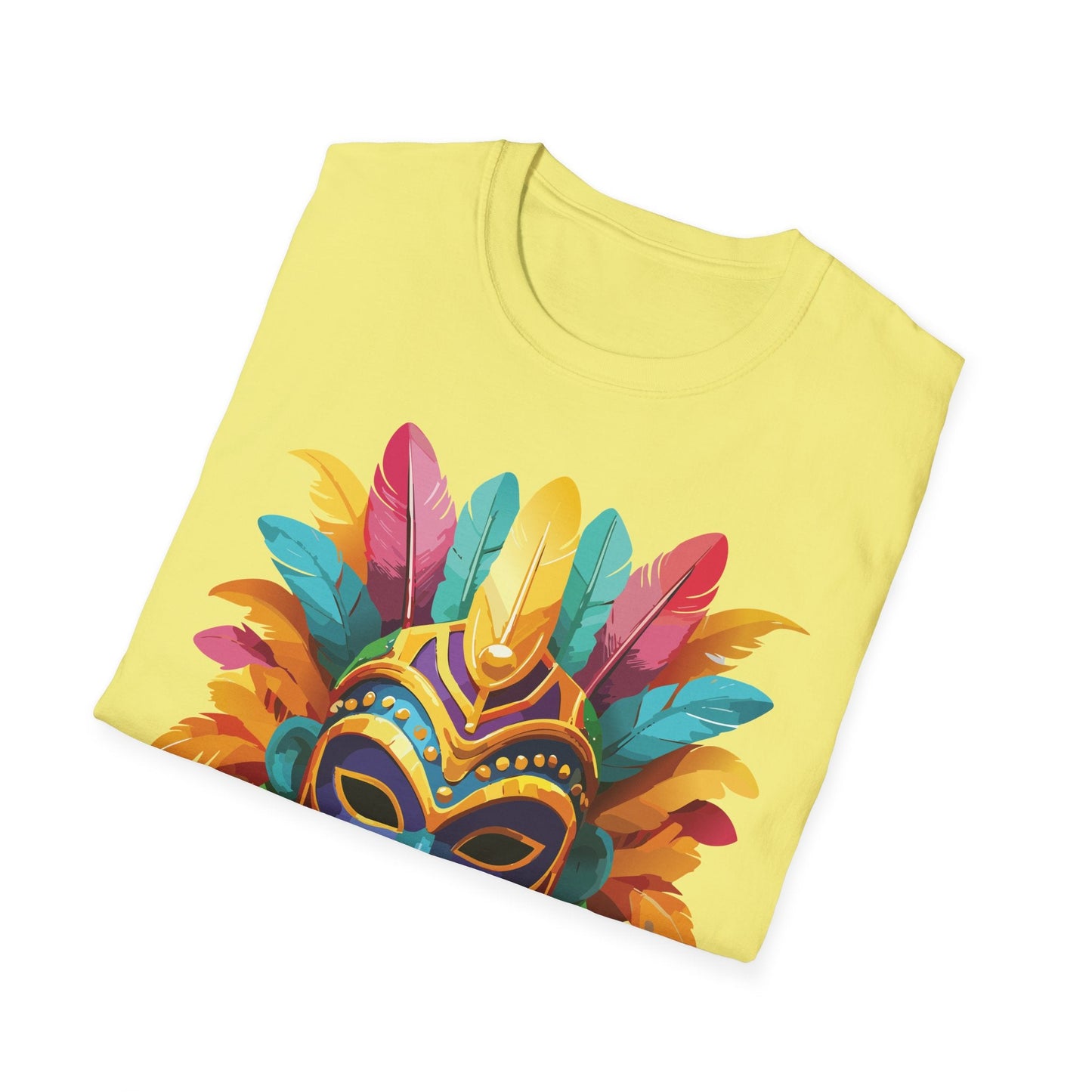 Mask Tee Shirt Unisex Masquerade Design Gildan Softstyle 64000 100 Percent Ring Spun Cotton Tee
