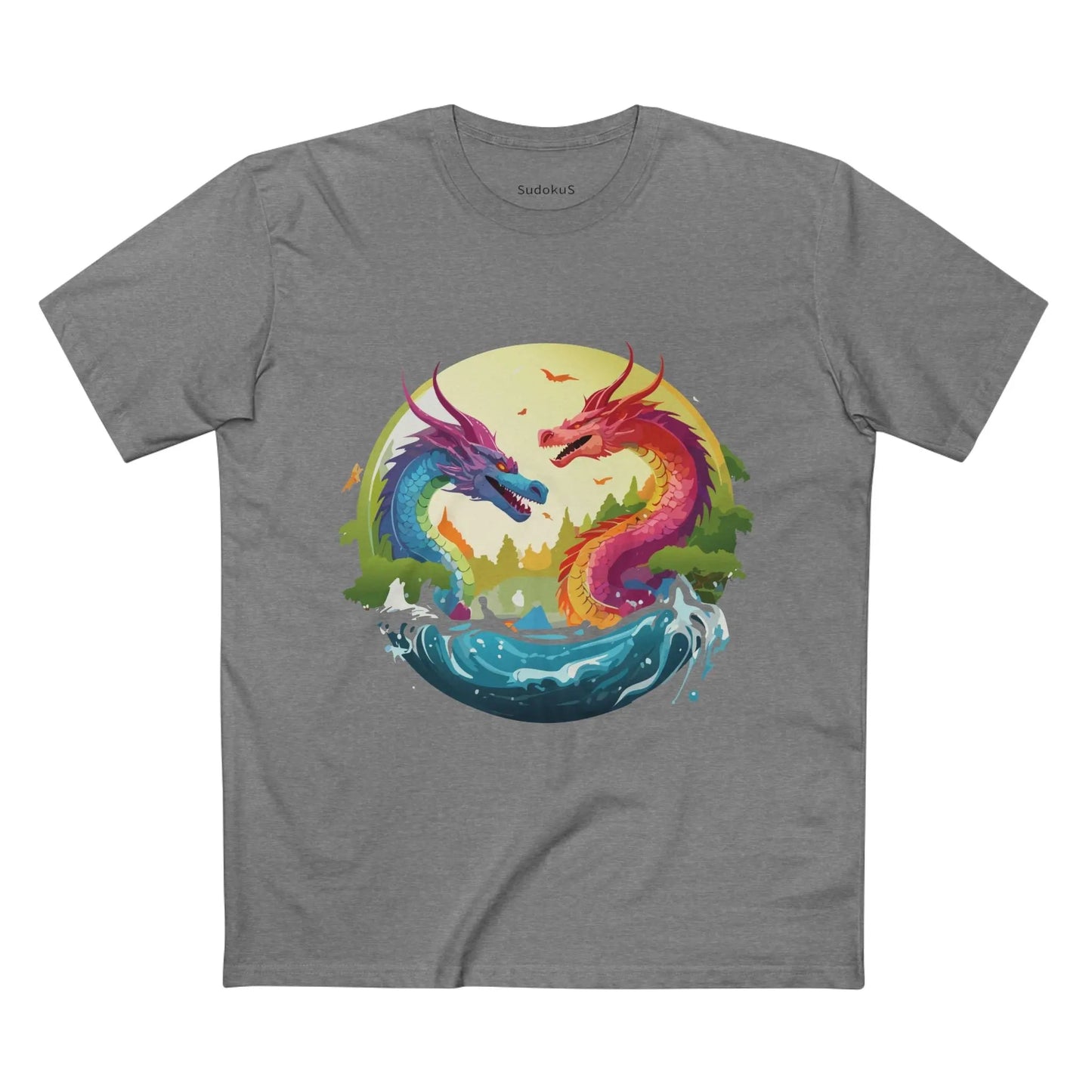 Dragon Graphic Unisex 100 Cotton Staple Tee 19