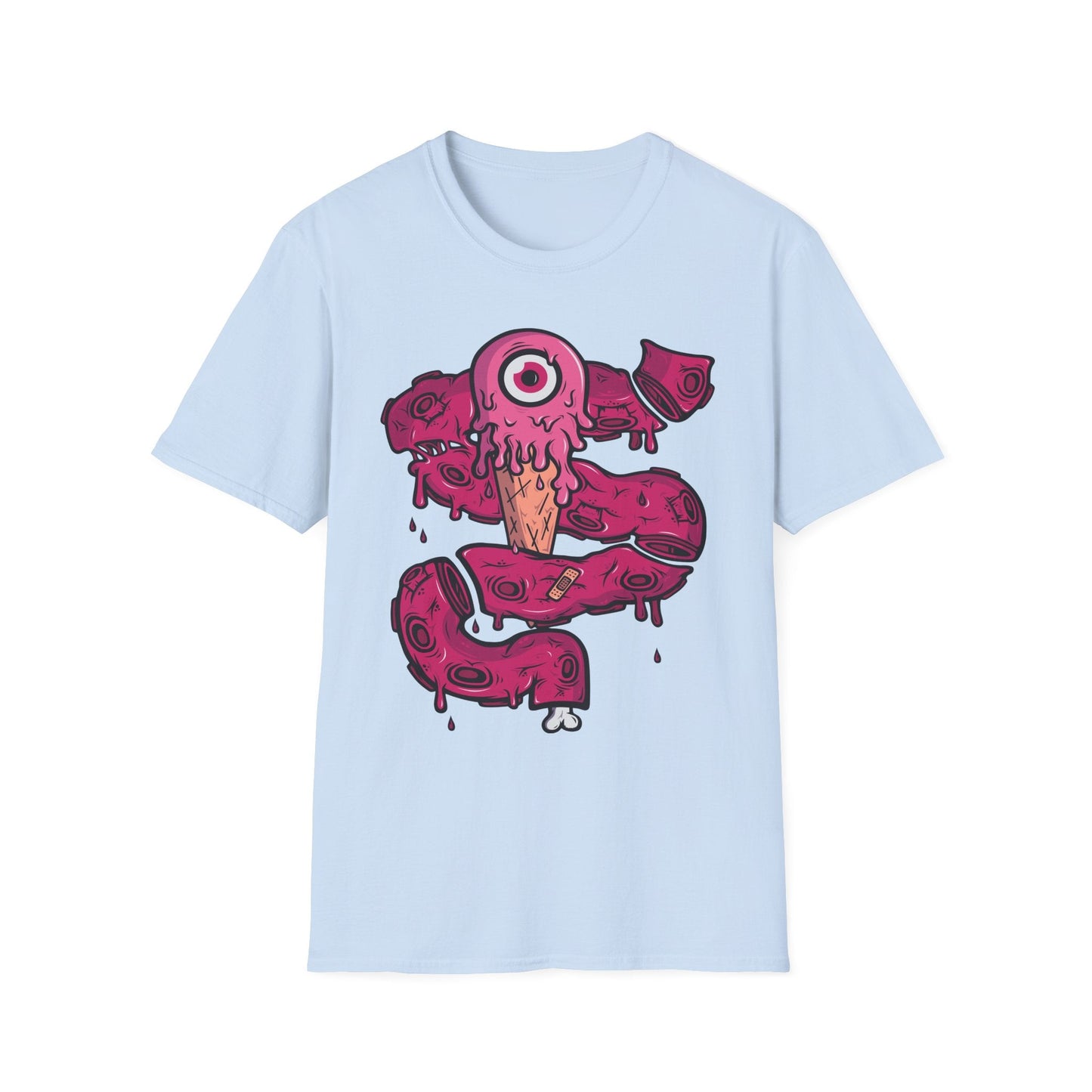 Cartoon T Shirt Animation Tee Funny Graphic Tee Unisex Gildan Softstyle Cotton 64000