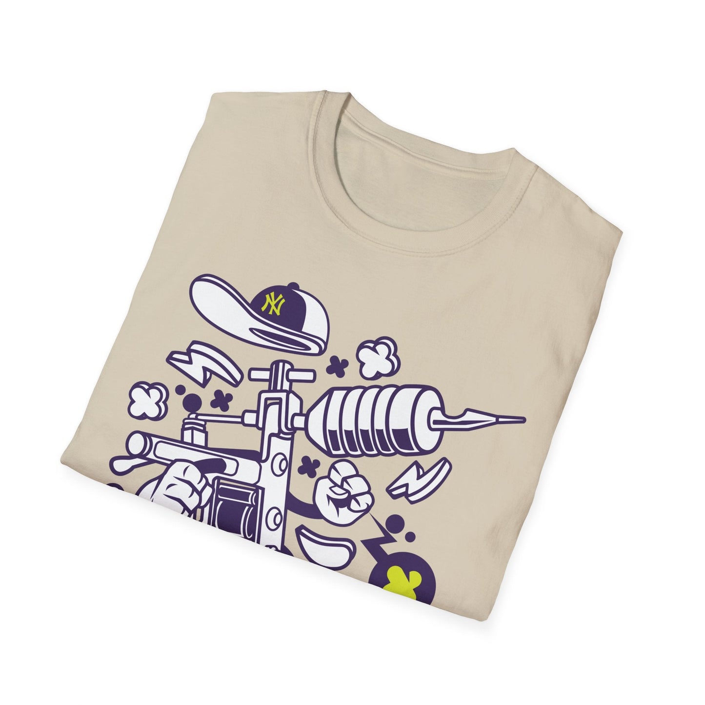 Cartoon Animation T Shirt Funny Tee Shirt Unisex Gildan Softstyle 64000 100 Percent Ring Spun Cotton
