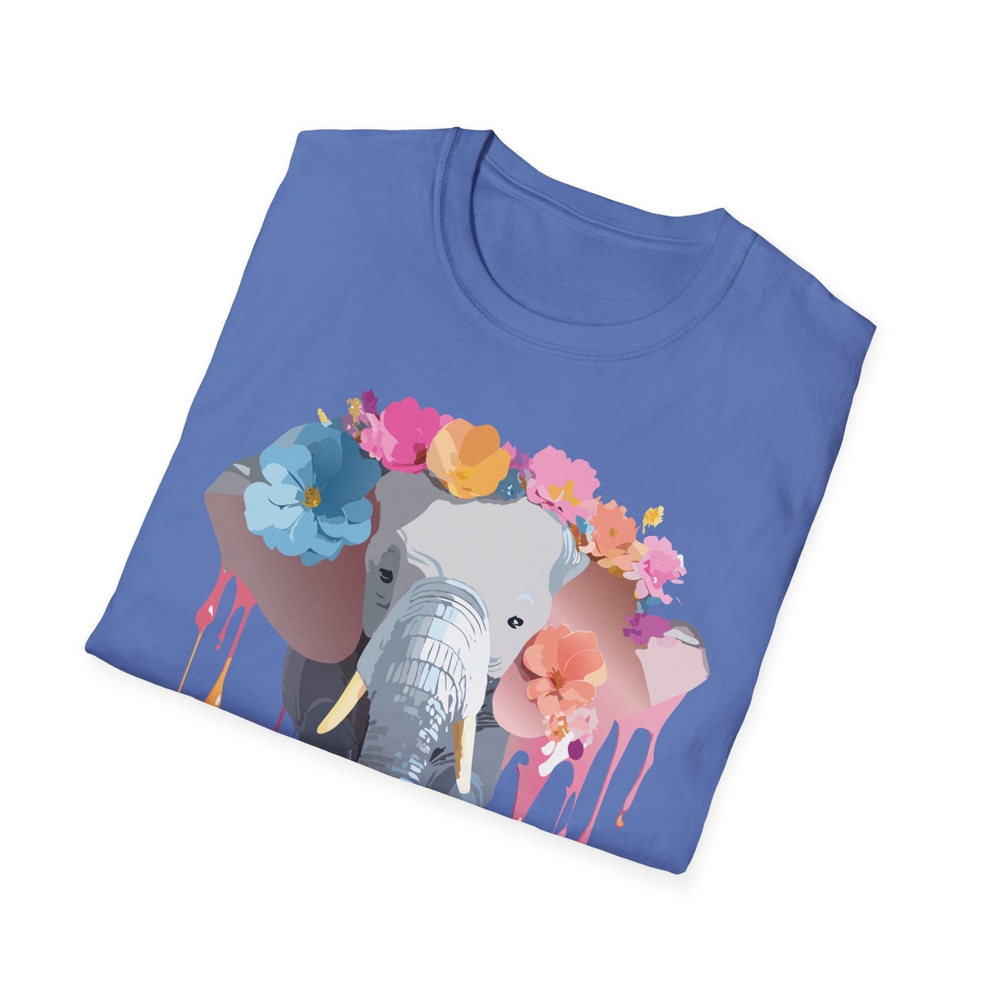 Elephant T Shirt Unisex Softstyle Gildan 64000 Elephant On T Shirt Animation Animals Tee