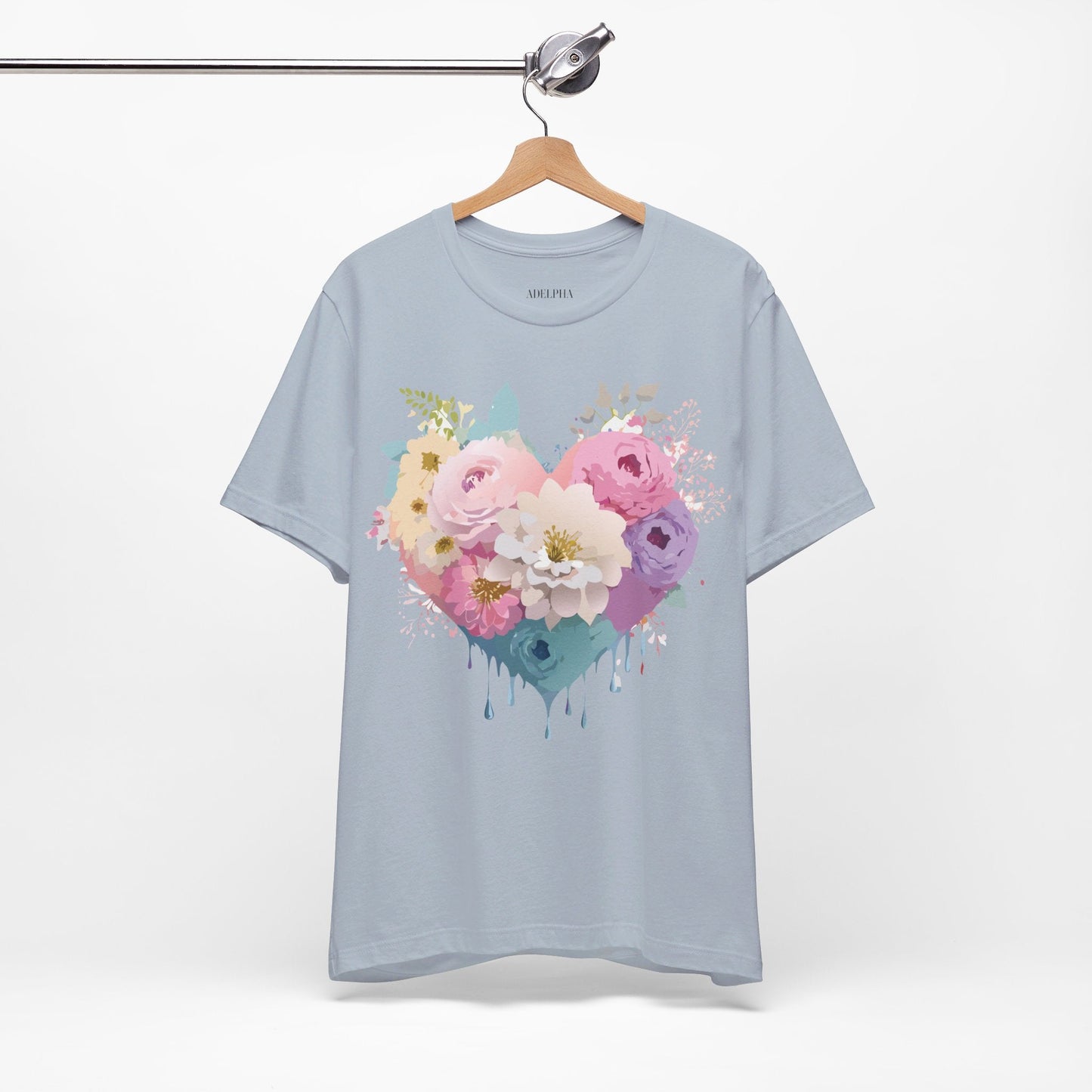 Valentine Graphic Tee Unisex Short Sleeve Shirt With Adelpha Vintage Artwork Design
