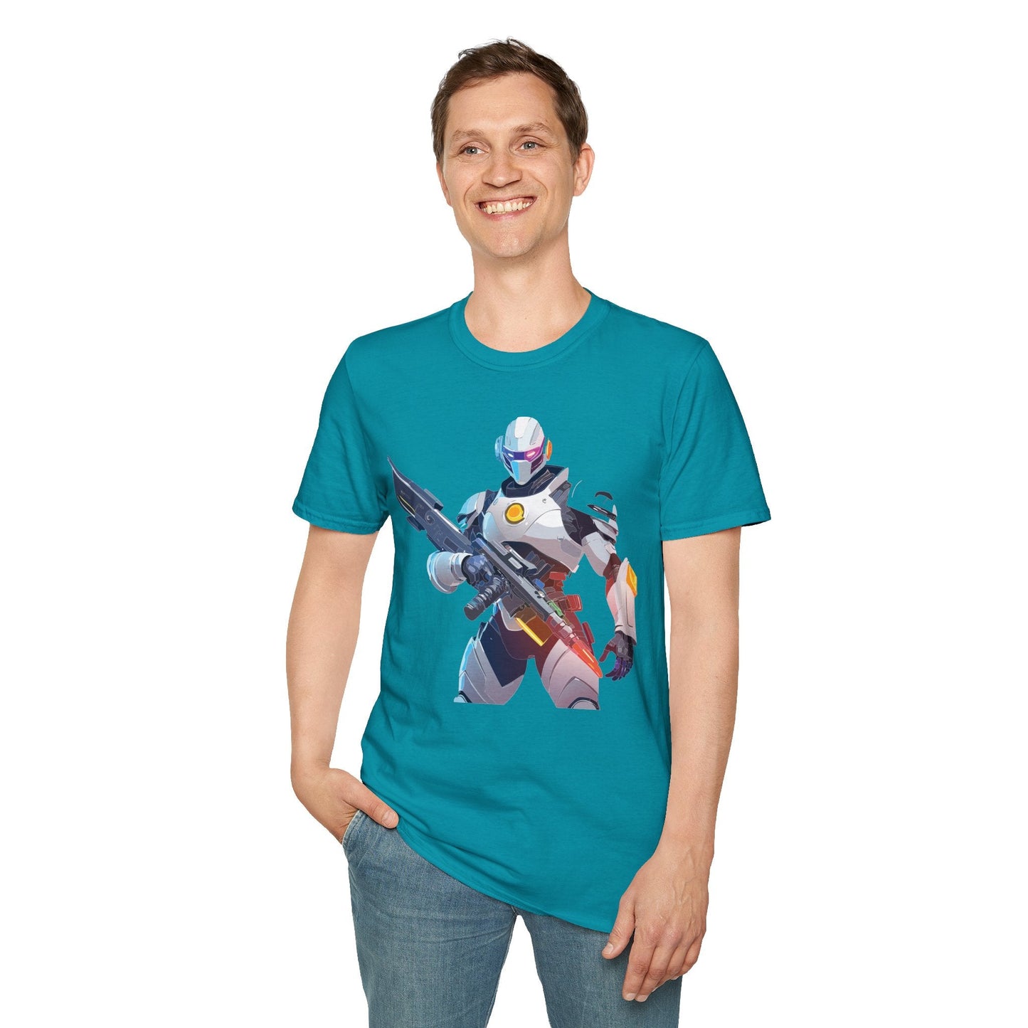 Unisex Robocop T Shirt Graphic With Classic Robocop Design Softstyle 100 Cotton Tee