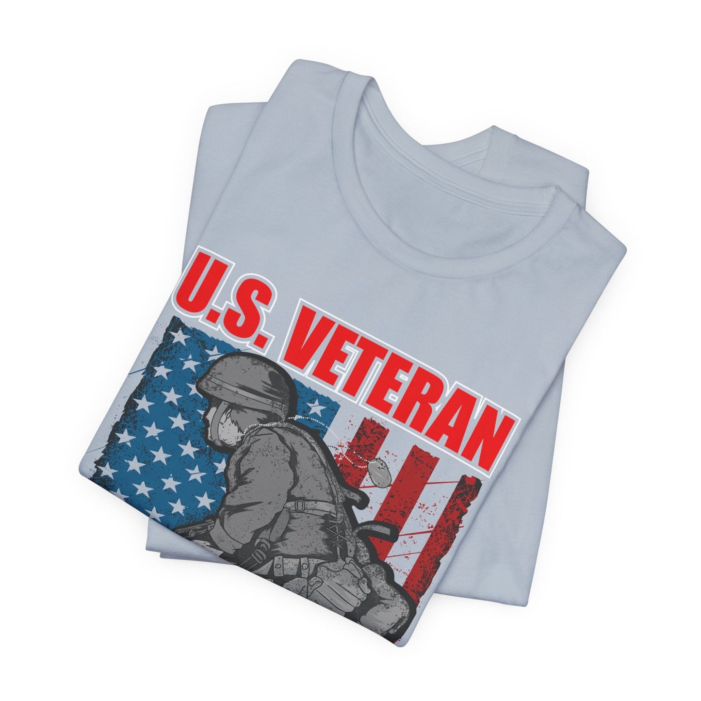 Army Veteran Patriotic Graphic Design Unisex Cotton T-Shirt v31