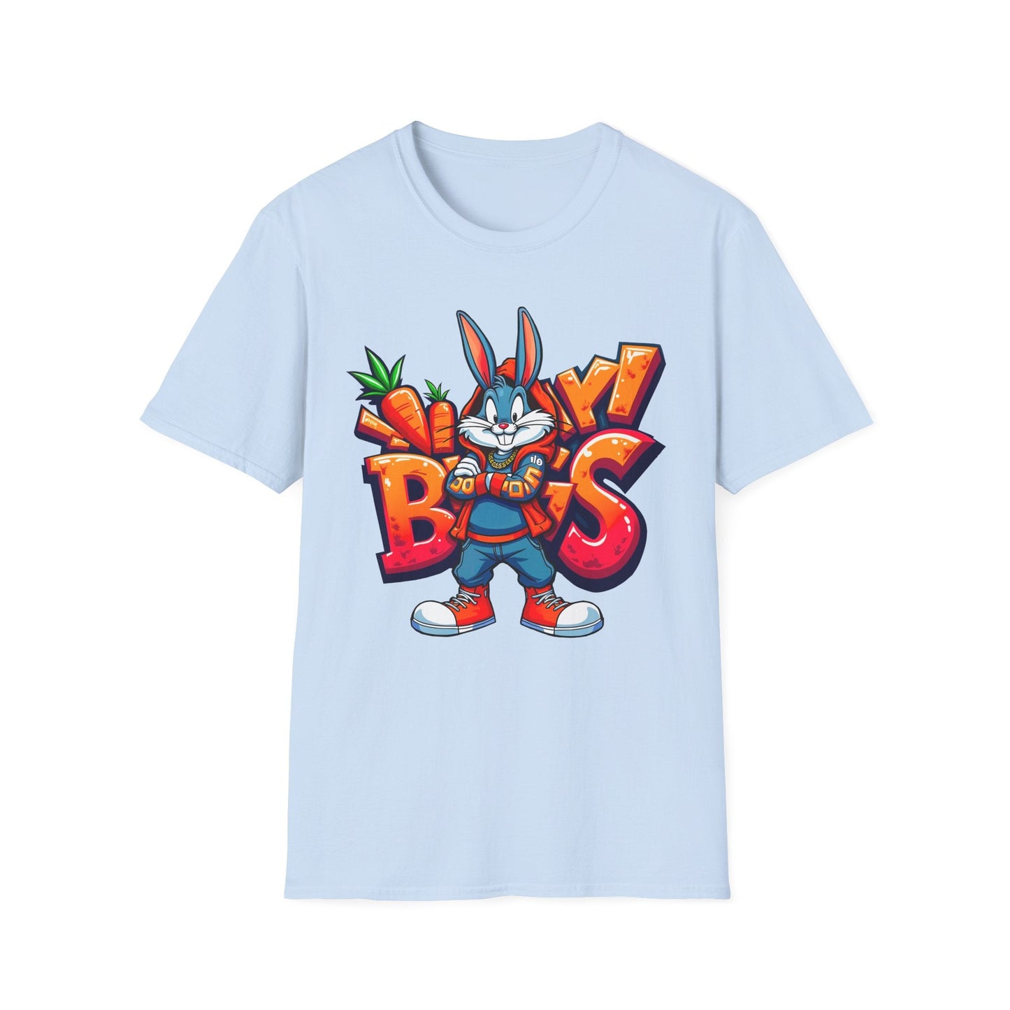 Funny Cartoon Animals T Shirt With Animation Design Unisex Softstyle Graphic Tee Gildan 64000