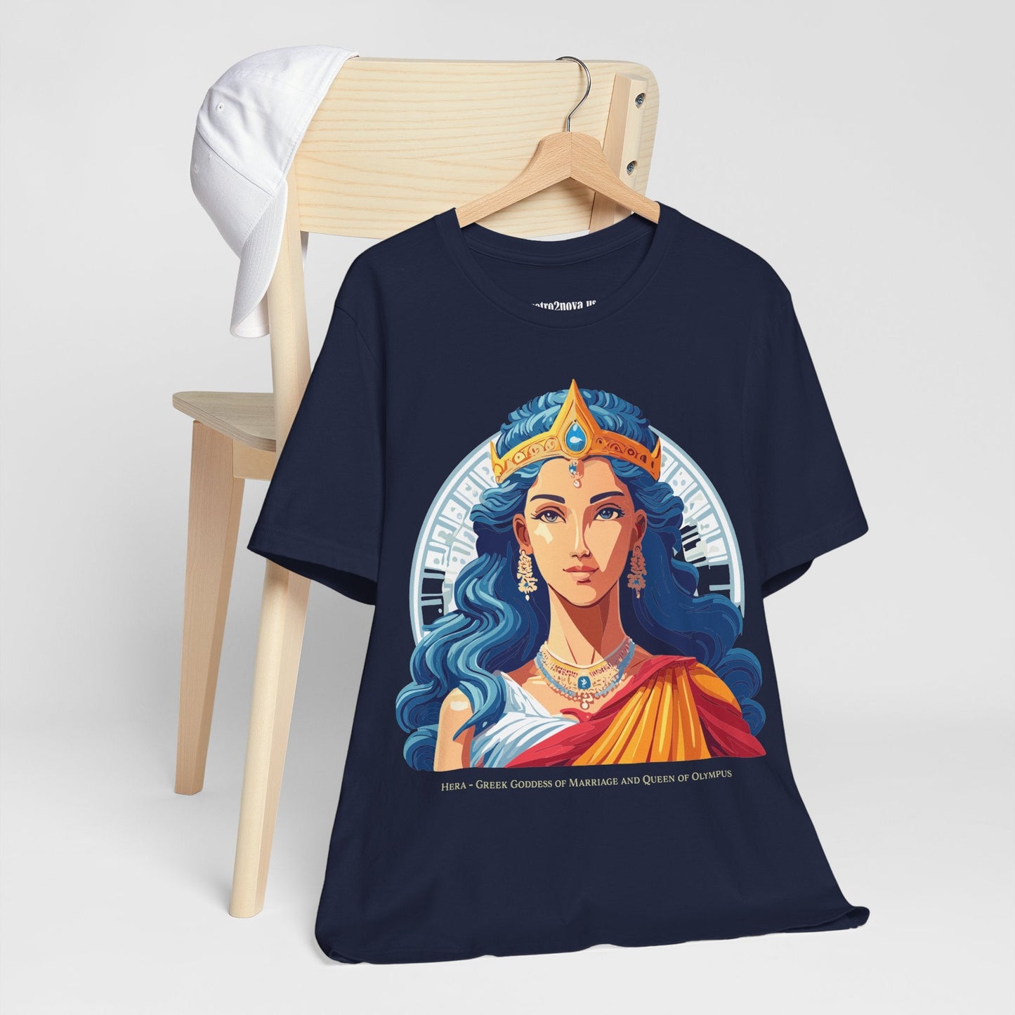 Hera Goddess Shirt Unisex Graphic Cotton Tee With Original Retro2Nova Artwork Soft Vintage Inspired