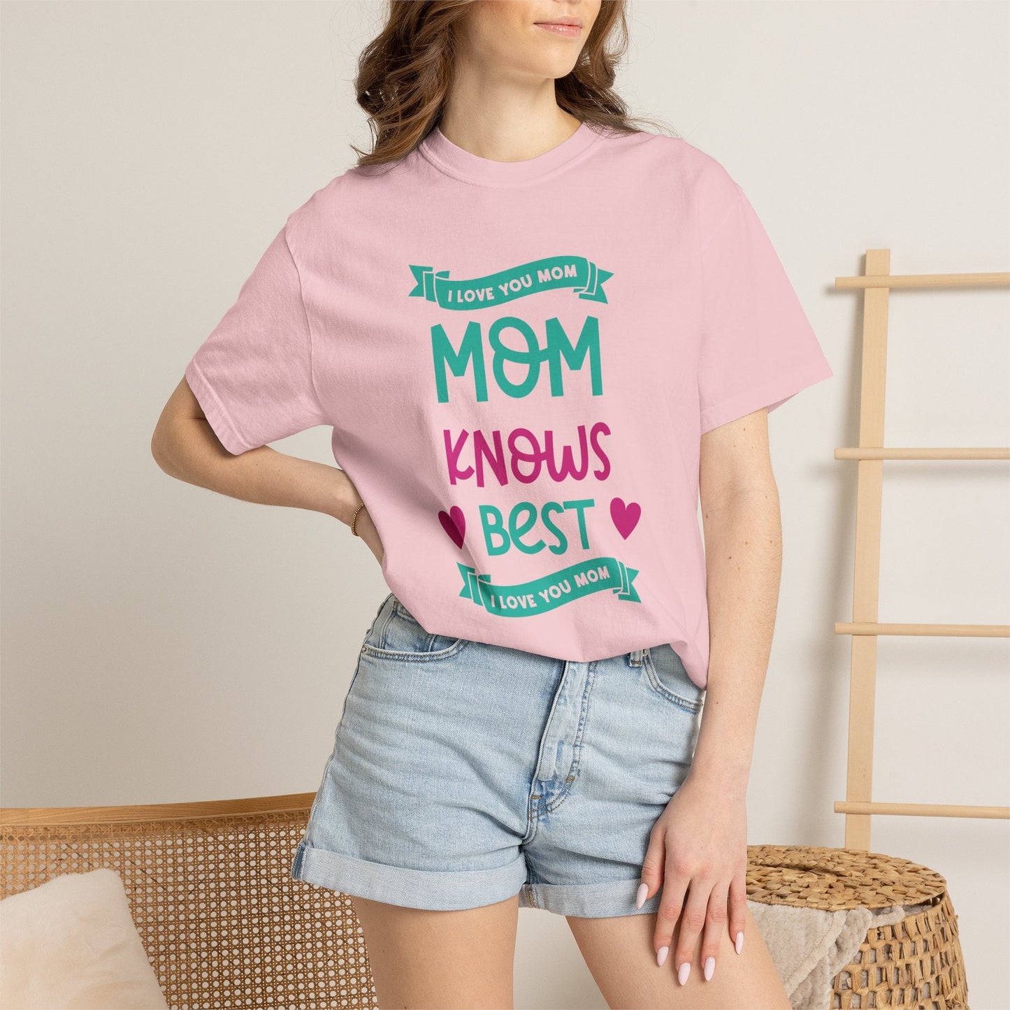 Mom T-shirt Mother's Day Mama Tee Unisex Comfort Colors Garment-Dyed Cotton h16