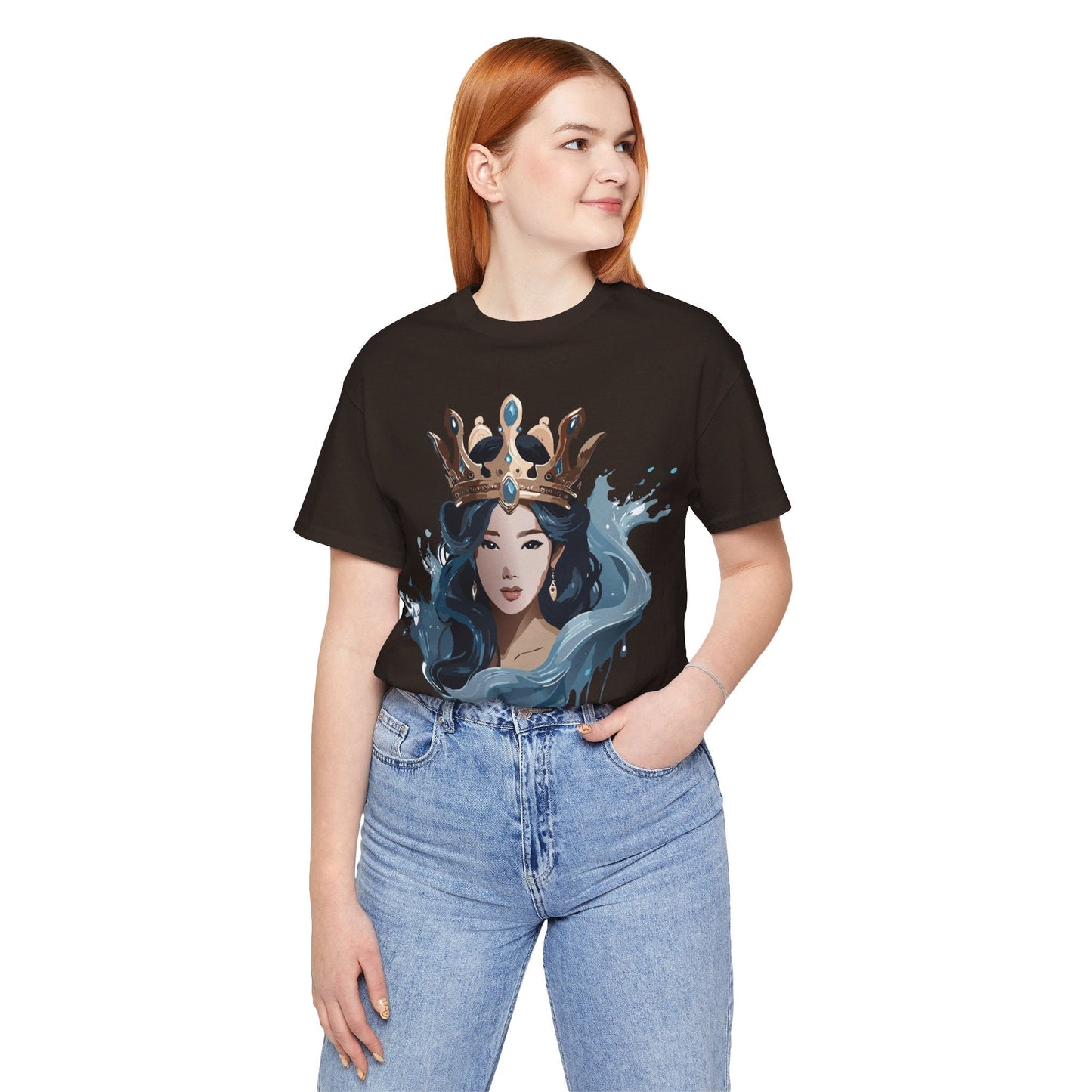 Queen Graphic Tee Unisex Vintage Inspired Art Design Shirt By Adelpha Jersey Short Sleeve