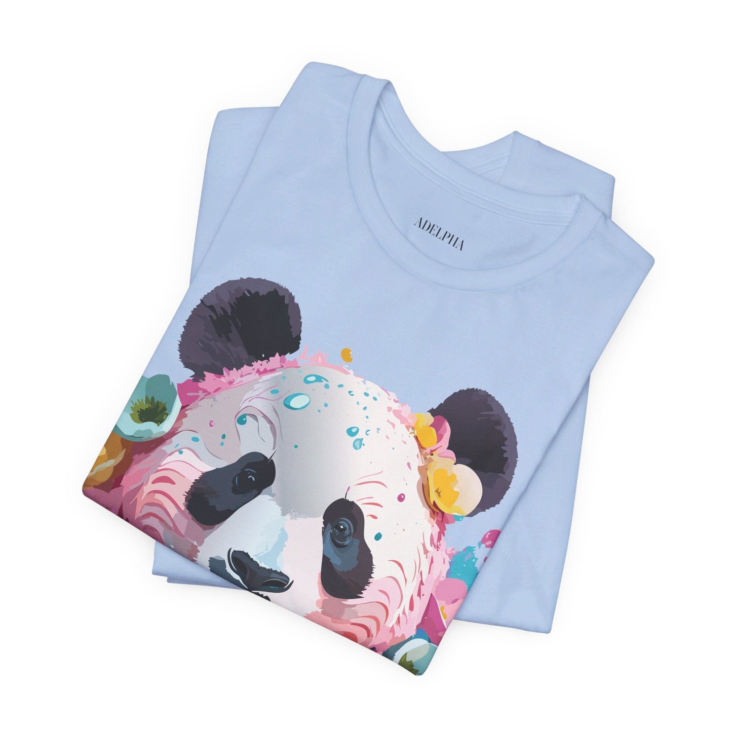 Panda Graphic Unisex 100 Cotton Vintage Art with Animal T-Shirt 6