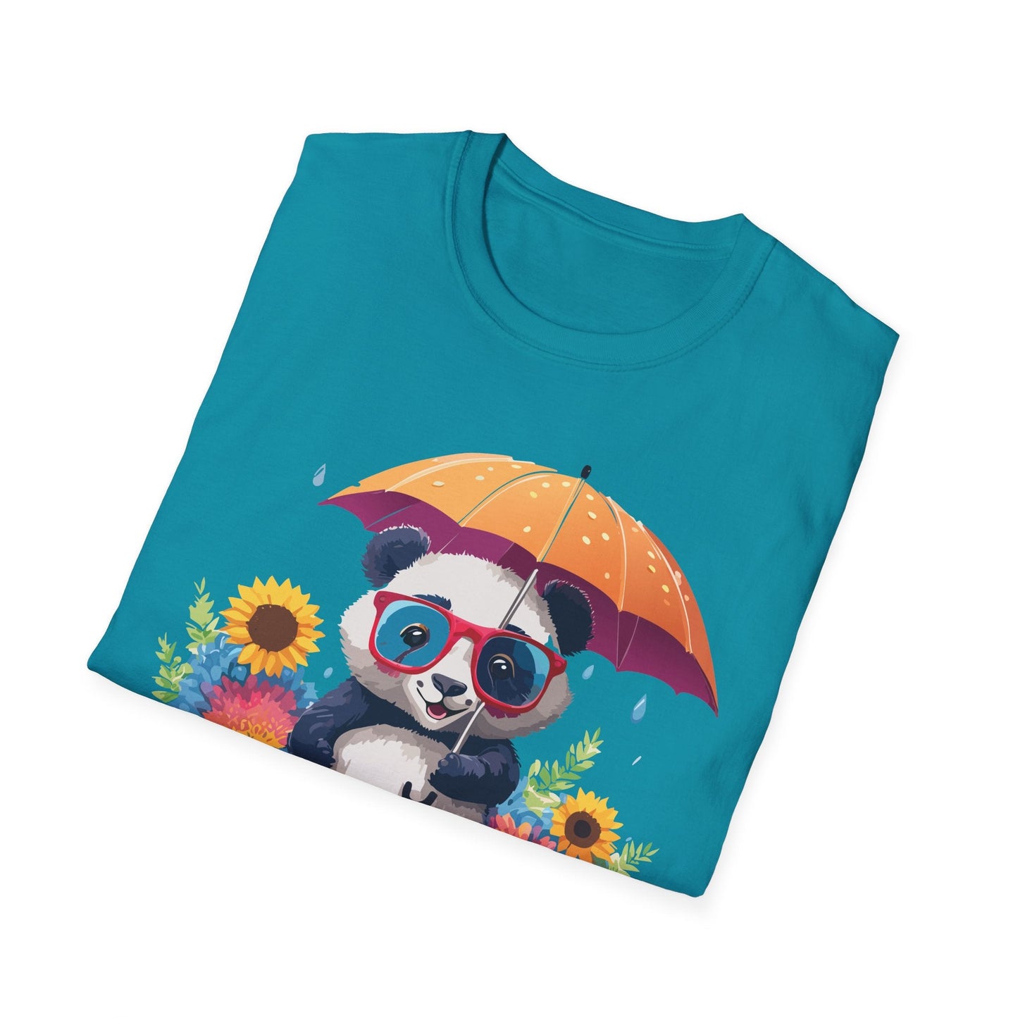 Panda Shirt Unisex Panda Tee Animal Graphic T Shirt Softstyle 64000 Cotton Breathable Everyday