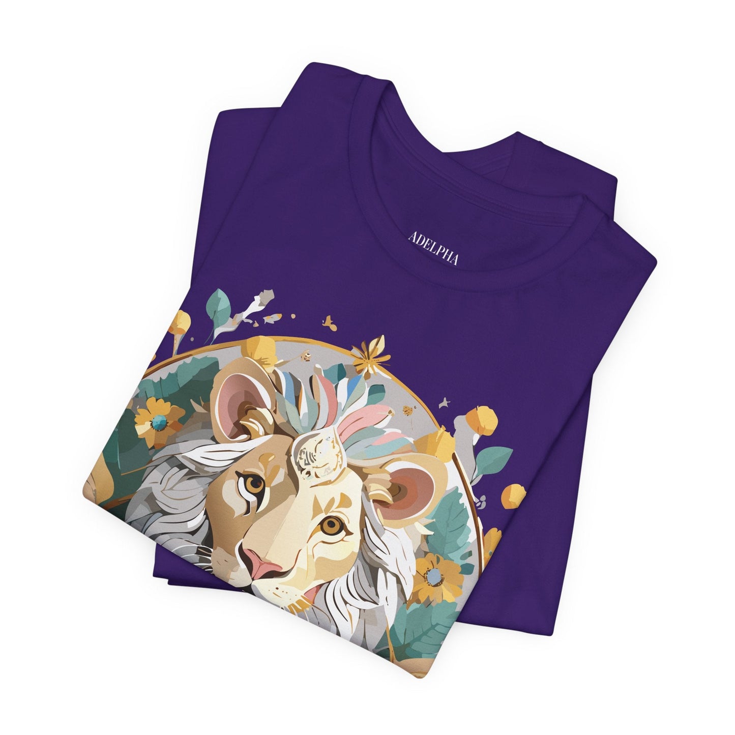 Medallion Graphic Unisex 100 Cotton Vintage Animal Medal Artwork Tee 58