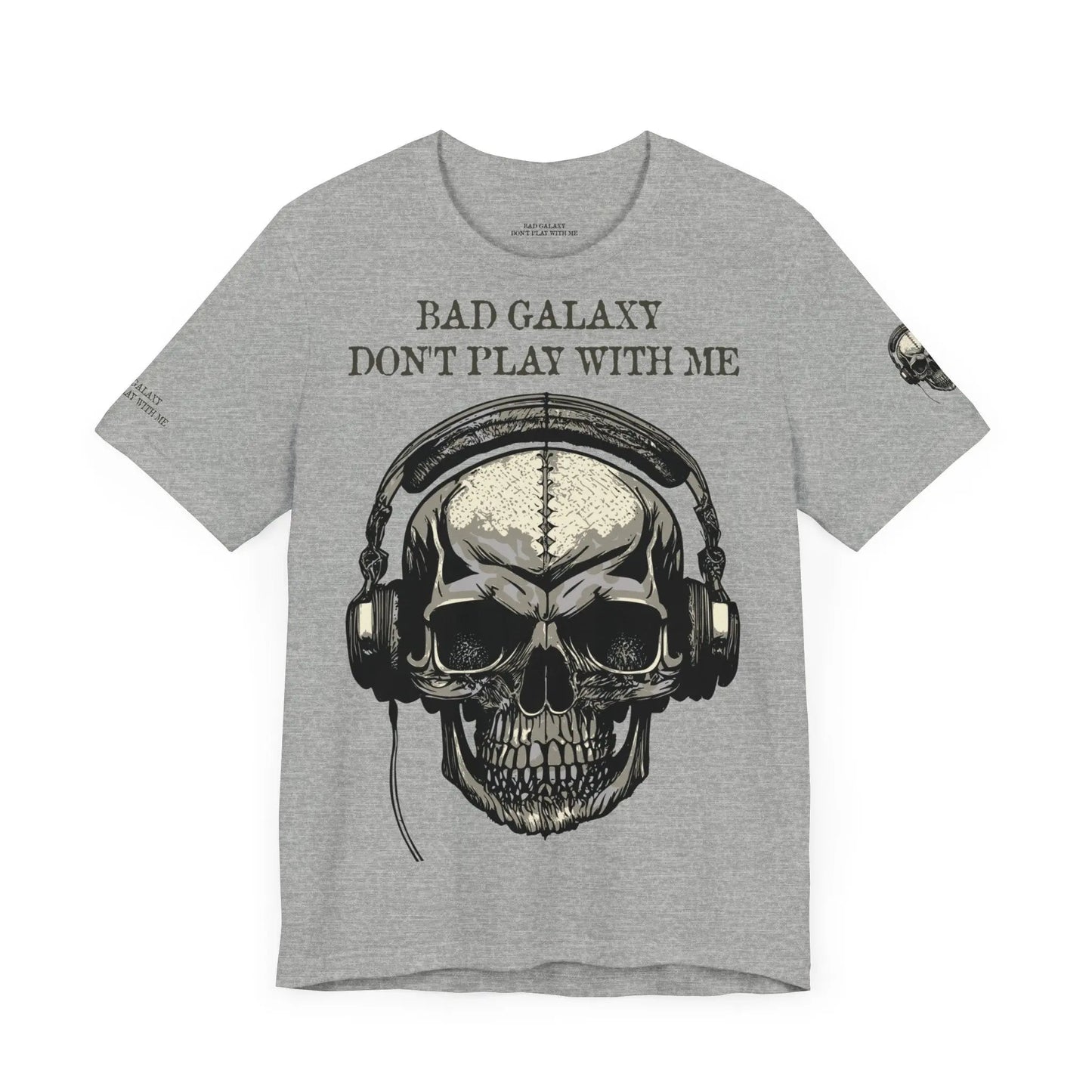 Skull T Shirt From Bad Galaxy Made To Order 100 Percent Cotton With Eco Friendly Inks Free Shipping