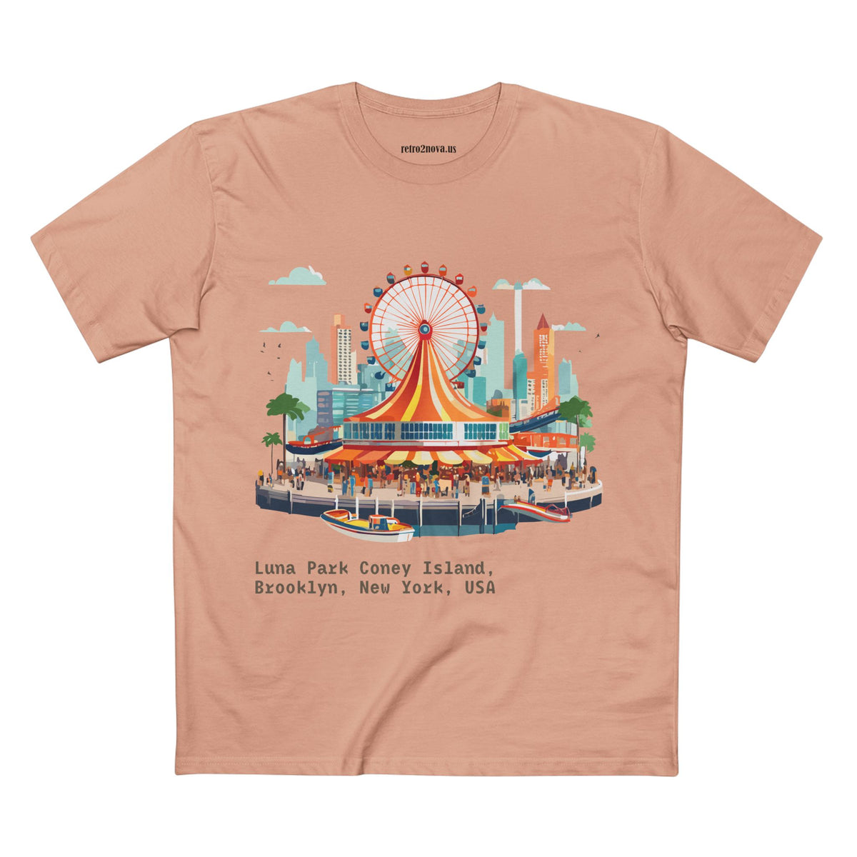 Luna Park Coney Island Carousel T-Shirt | Brooklyn New York Tee