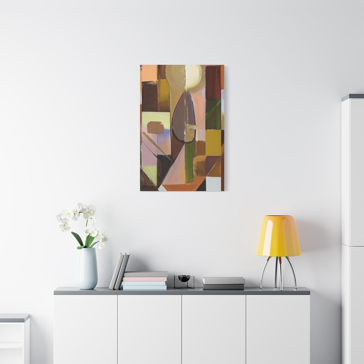 Abstract Geometric Painting Print Canvas 20x24,20x30,24x30 24x32,24x36,30x40 32x48,36x48,40x60 Pine-Wood Inner Frame ABS-55