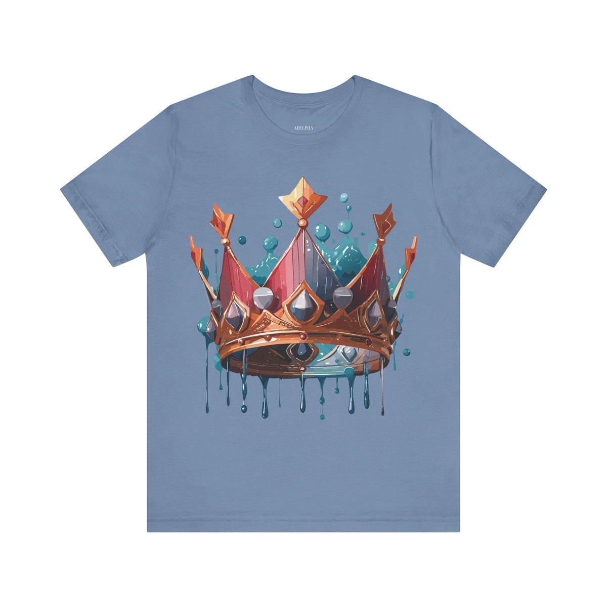 Crown Graphic Unisex Cotton Bella+Canvas Tee with Art Design n113