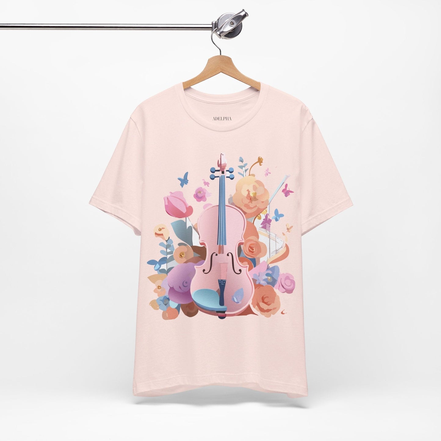 Adelpha Graphic Tee Unisex Short Sleeve Art Design Vintage Inspired Music T Shirt