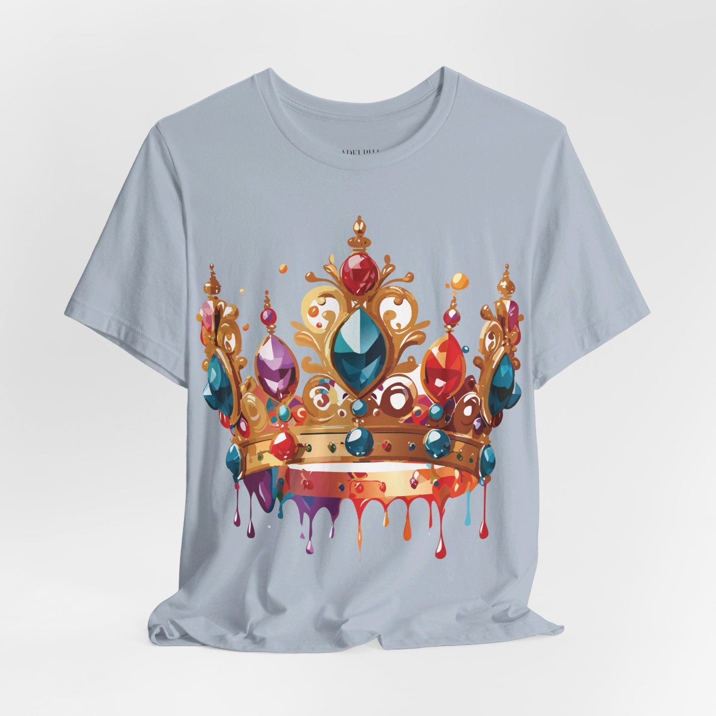 Adelpha Vintage Inspired Graphic Tee Crown Shirt Unisex Short Sleeve Art Design Edition