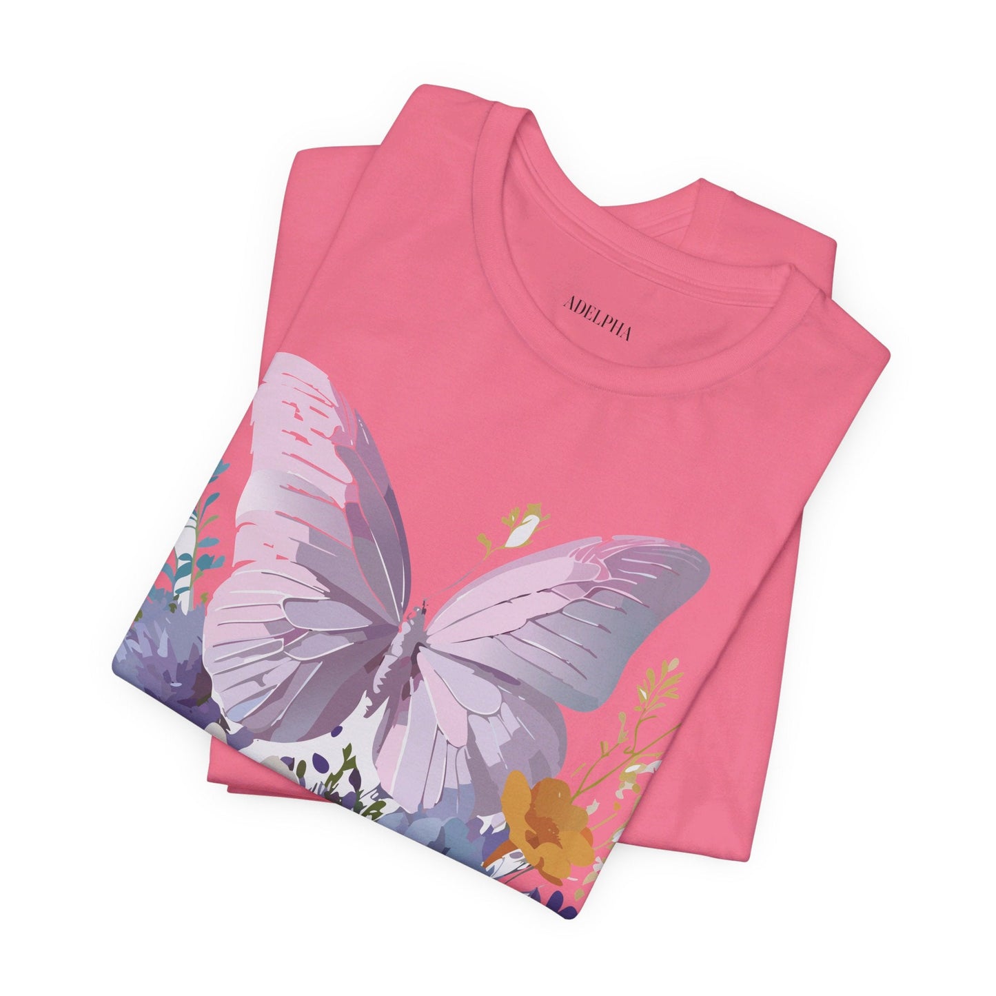 Adelpha Graphic Butterfly Unisex Short Sleeve Graphic Tee Art Design