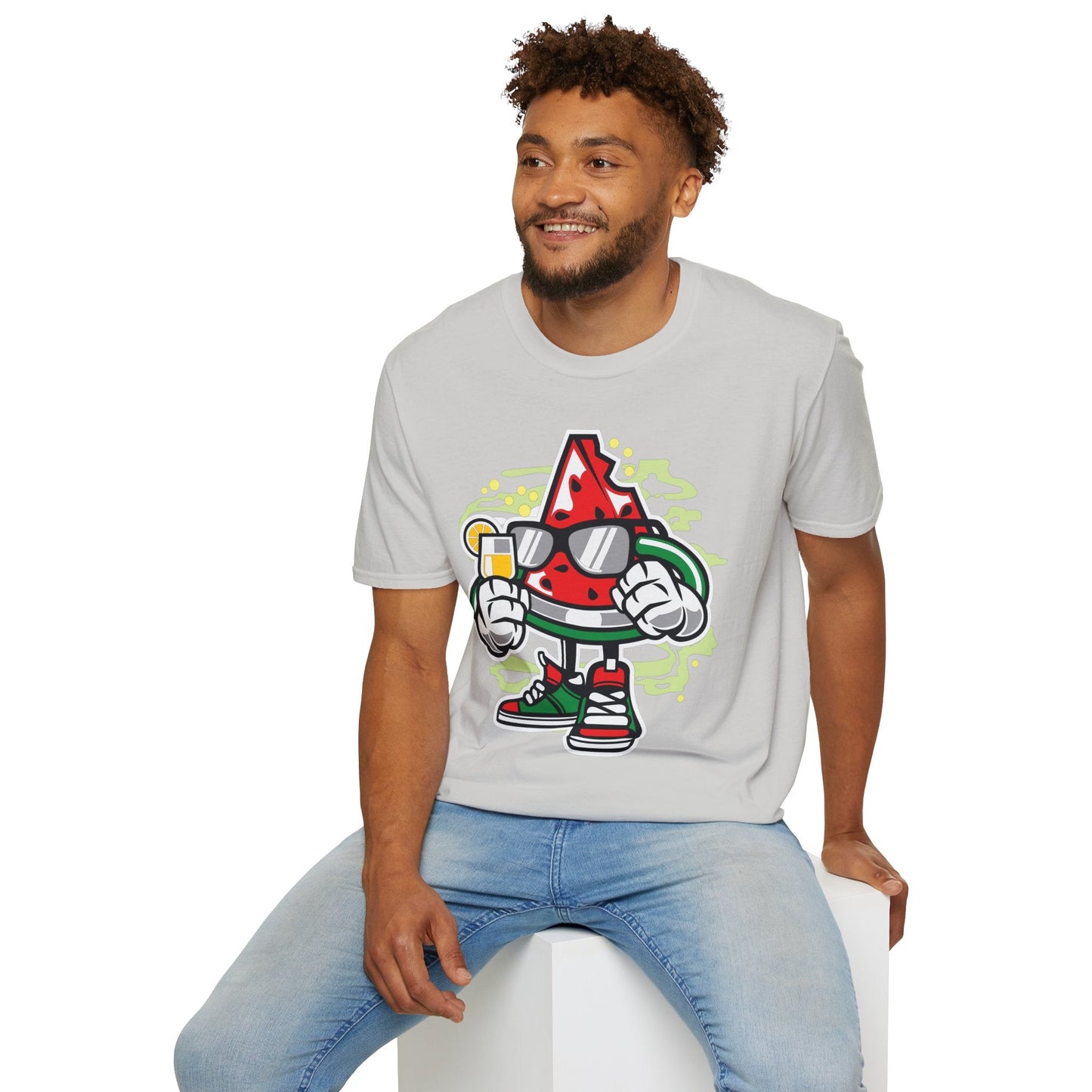 Cartoon T Shirt Animation T Shirt Funny Tee Shirt Unisex Gildan Softstyle 64000 Artwork
