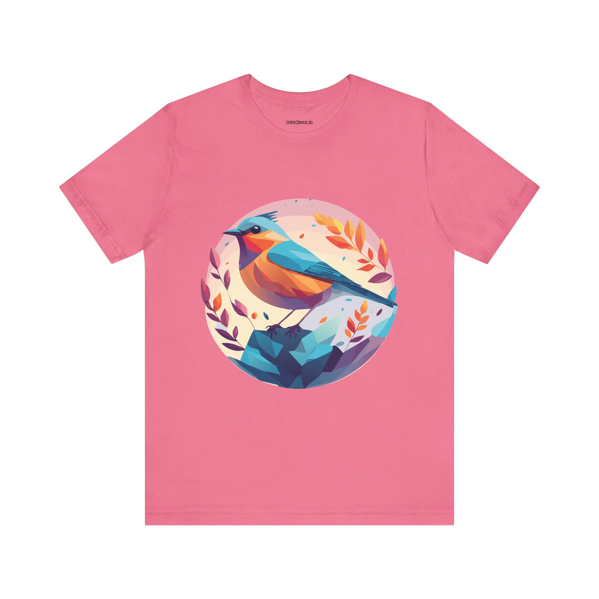 Bird Graphic Unisex Cotton Bella+Canvas Tee with Animal Design ab5