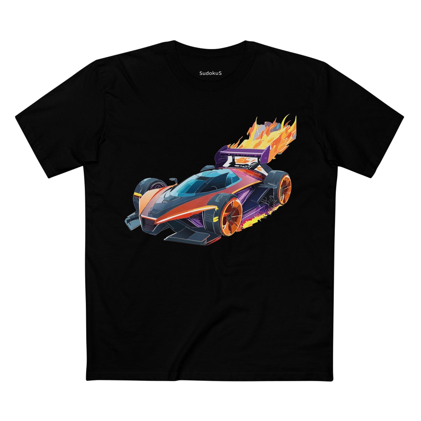 Car Graphic Unisex 100 Cotton Staple Tee 16