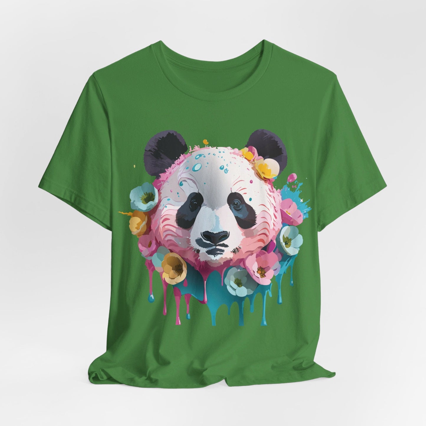 Panda Graphic Unisex 100 Cotton Vintage Art with Animal T-Shirt 5