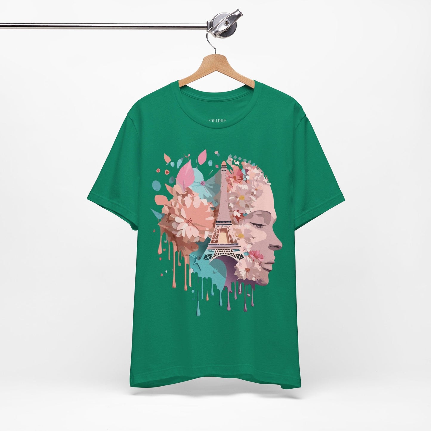 Tourist Shirt Paris Graphic Tee Unisex Jersey Short Sleeve Premium Vintage Inspired Adelpha Artwork