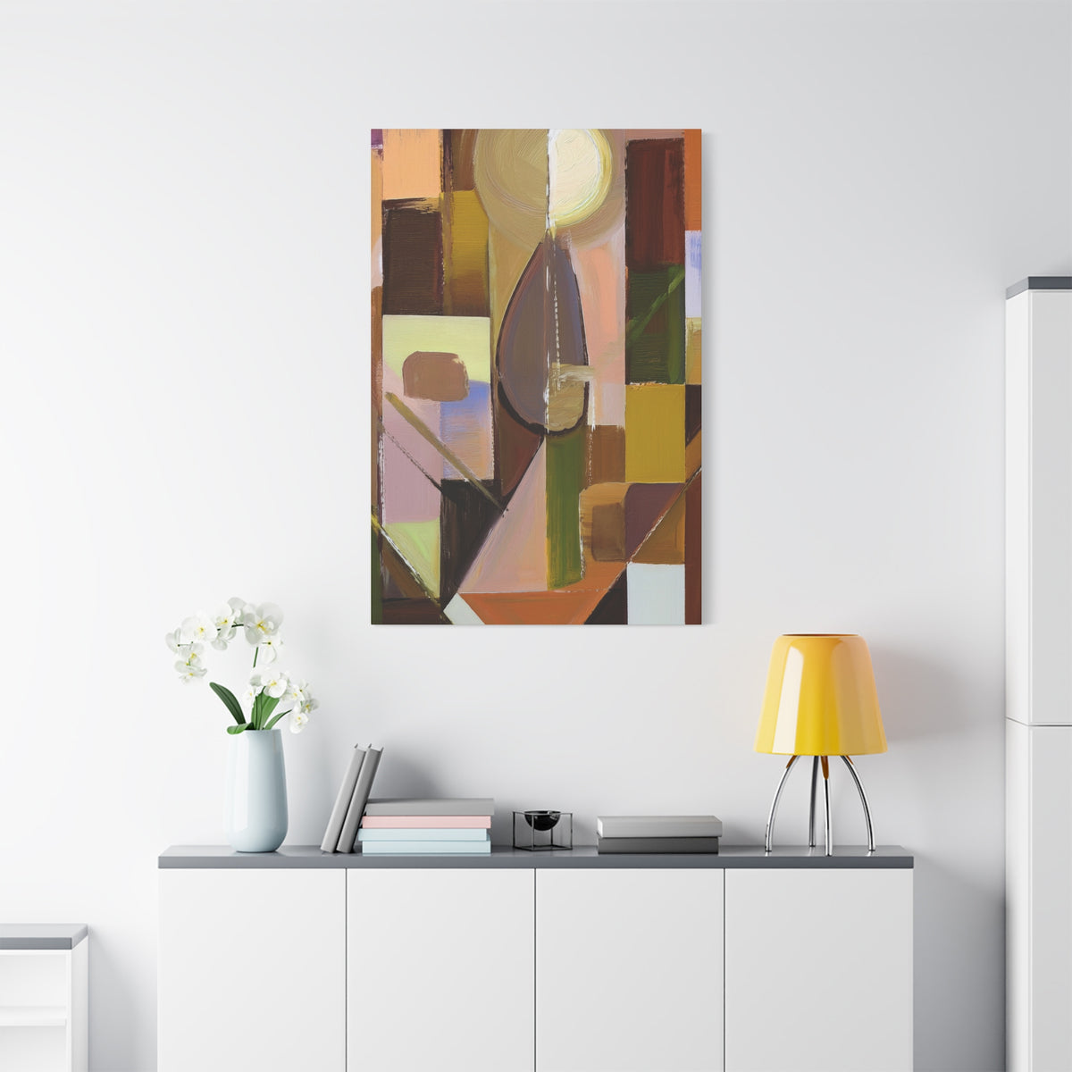 Abstract Geometric Painting Print Canvas 20x24,20x30,24x30 24x32,24x36,30x40 32x48,36x48,40x60 Pine-Wood Inner Frame ABS-55