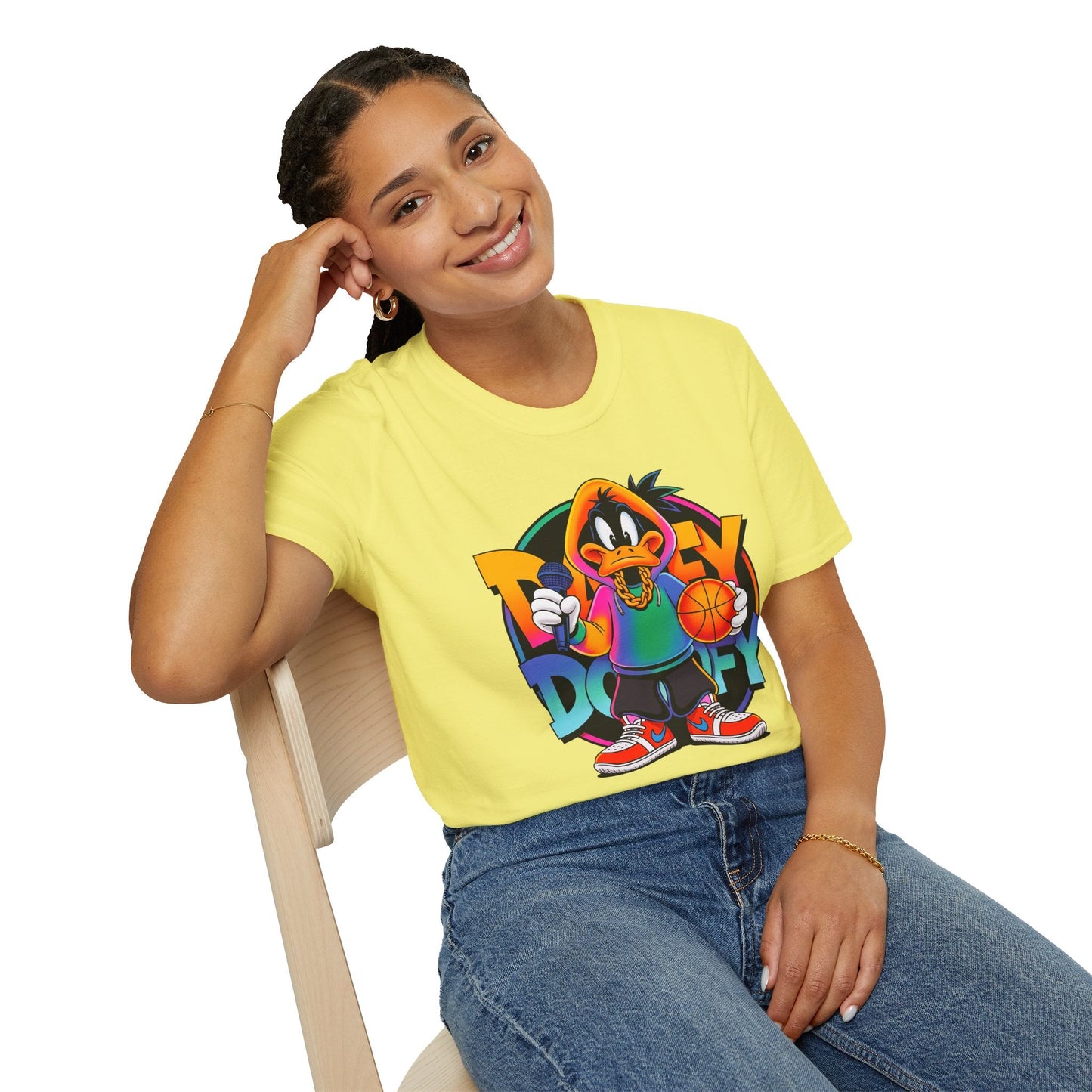 Funny Cartoon Animals T Shirt With Animation Print Unisex Softstyle Graphic Cotton Tee